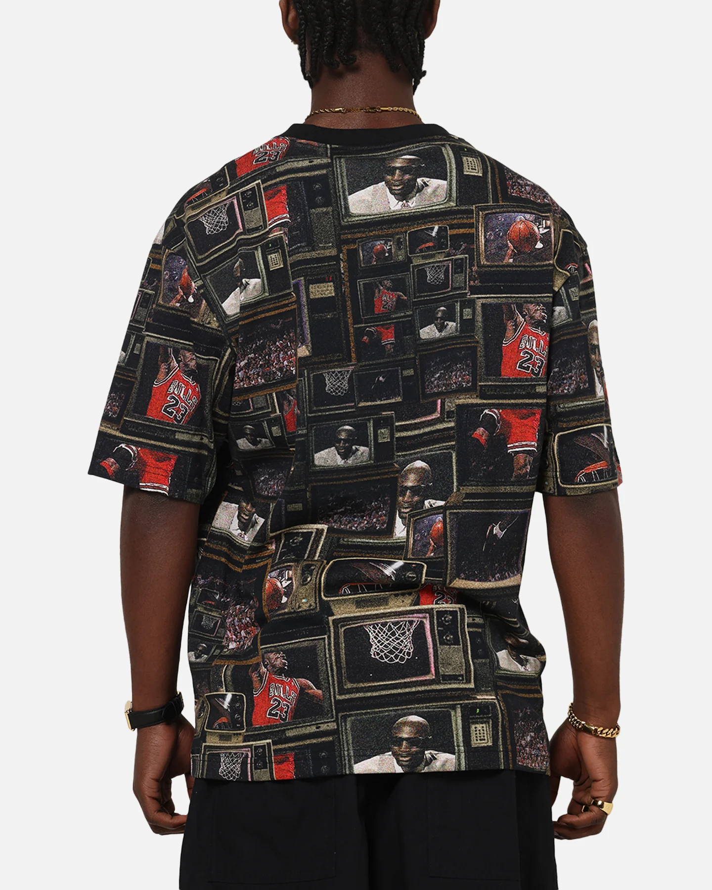 Jordan Brooklyn Printed T-Shirt Black/Sail - Image 2
