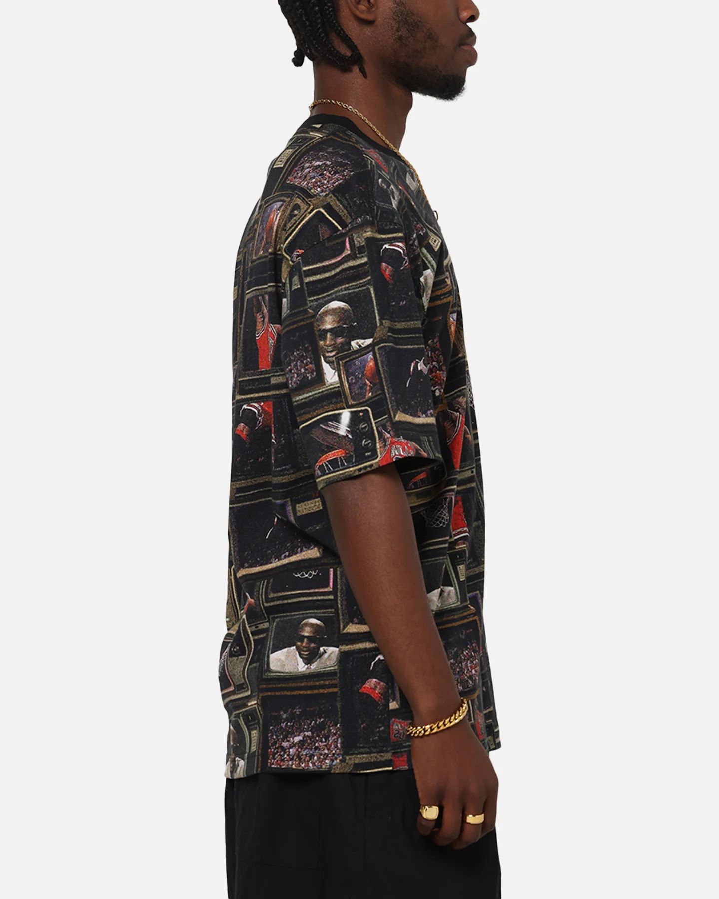 Jordan Brooklyn Printed T-Shirt Black/Sail - Image 5
