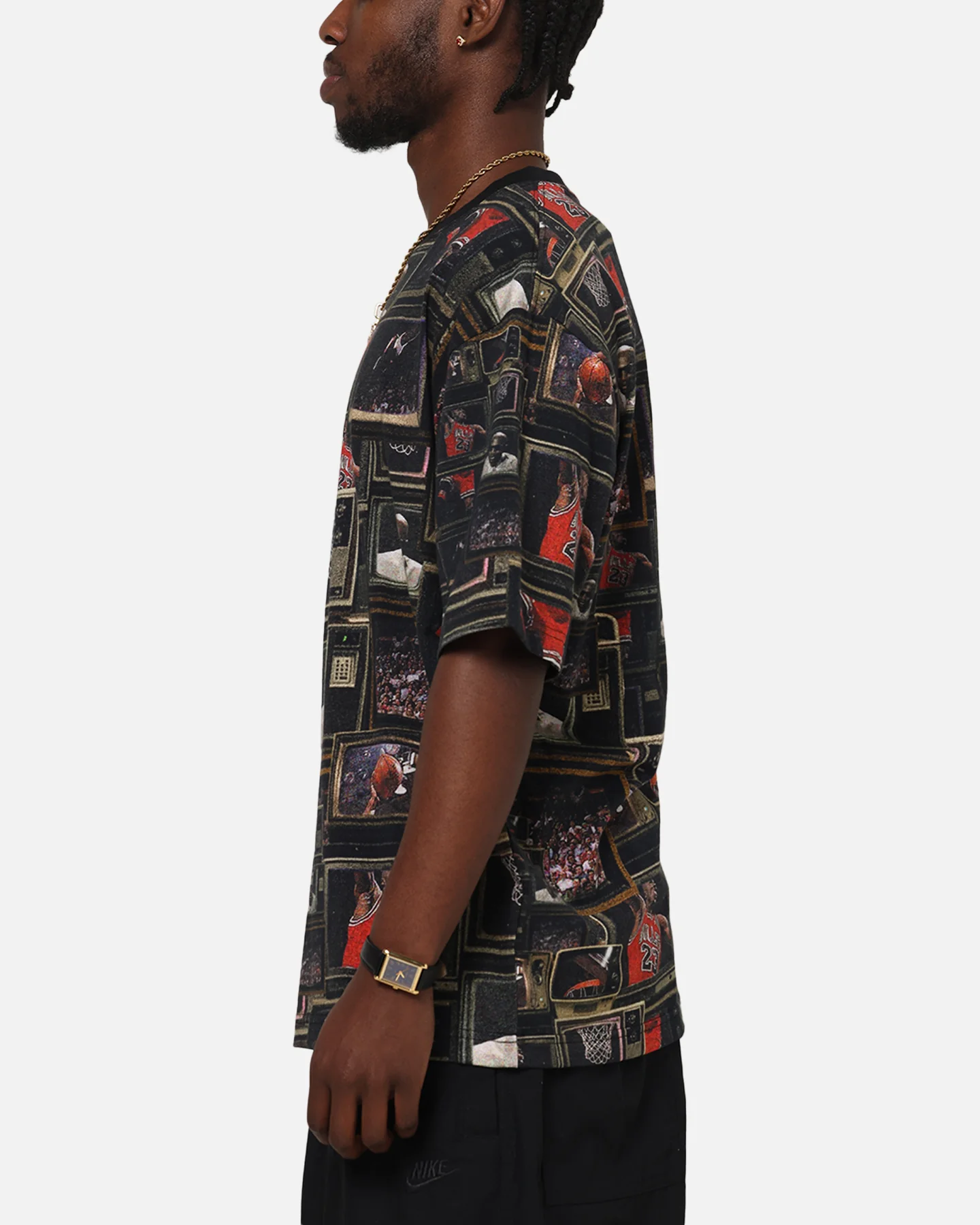 Jordan Brooklyn Printed T-Shirt Black/Sail - Image 6