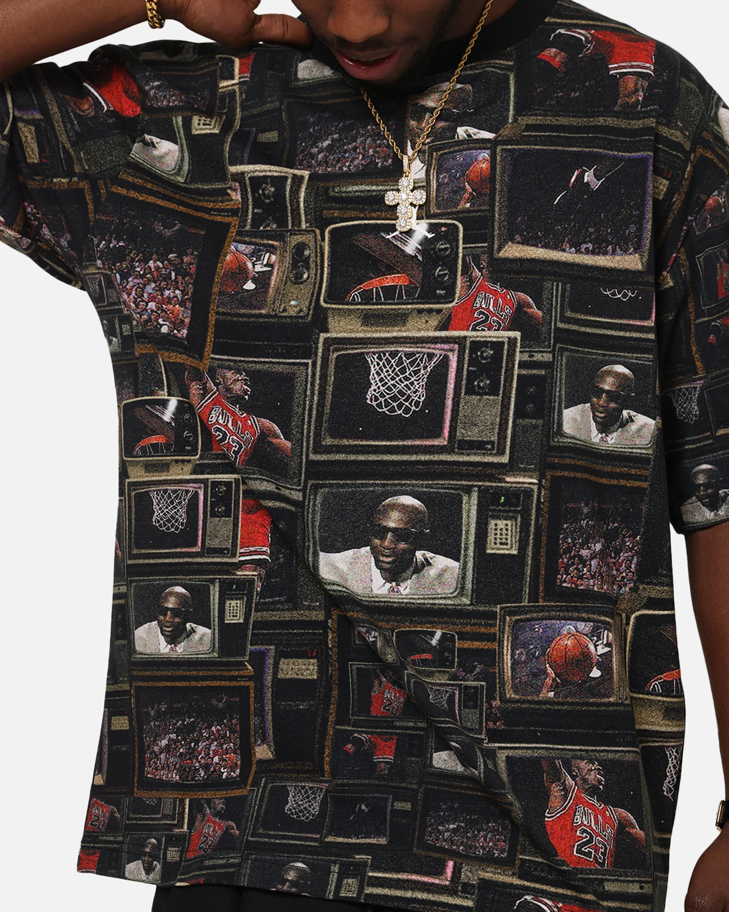 Jordan Brooklyn Printed T-Shirt Black/Sail - Image 7