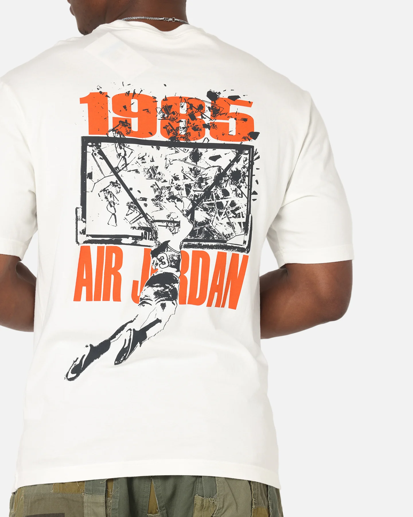 Jordan Brooklyn Shattered Back Board Oversized Graphic T-Shirt Sail - Image 7