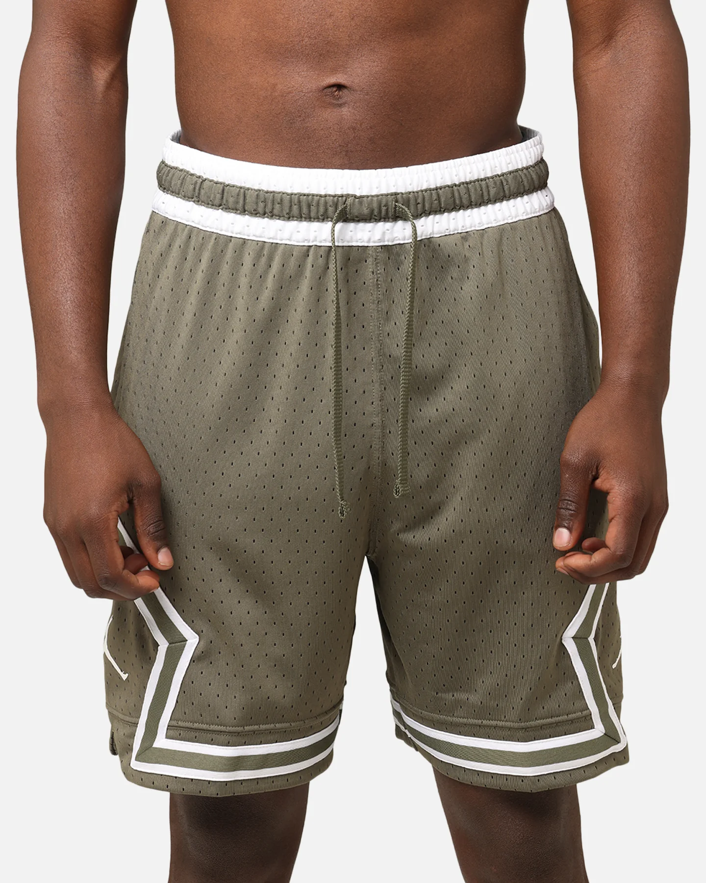 Jordan Dri-FIT Sport Diamond Shorts Medium Olive/White - Image 7