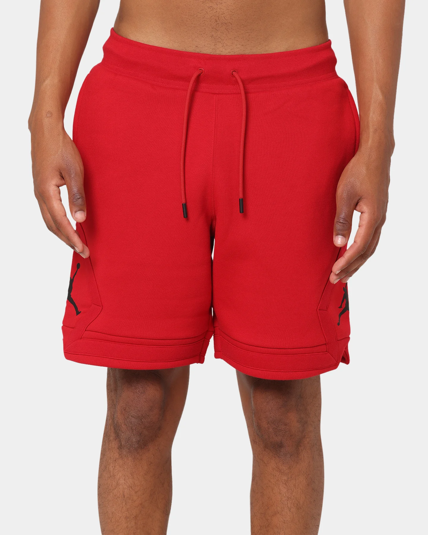 Jordan Essential Fleece Diamond Shorts Gym Red/Black - Image 3