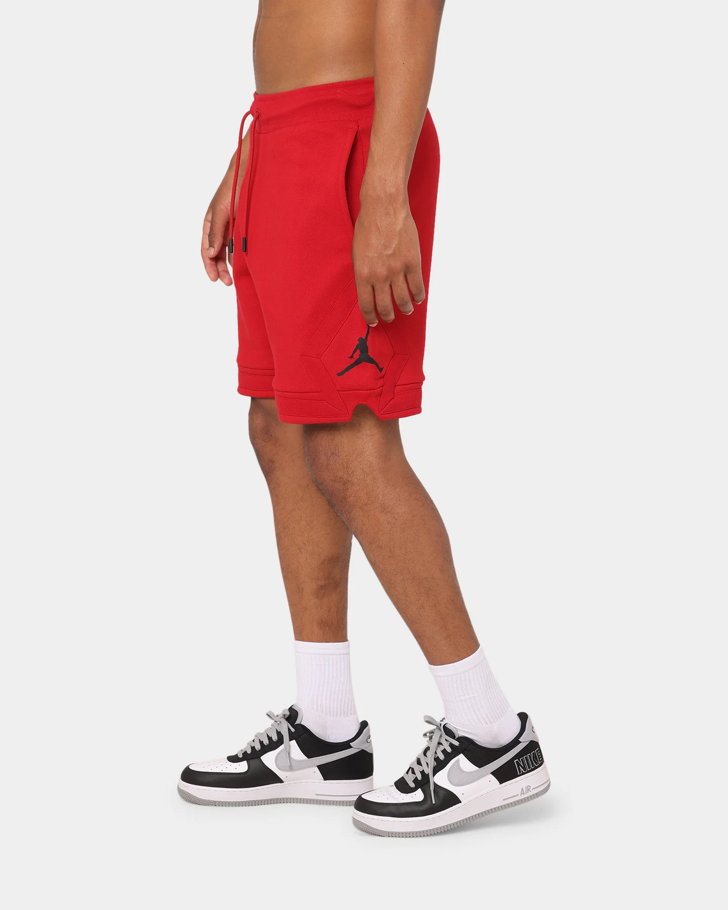 Jordan Essential Fleece Diamond Shorts Gym Red/Black - Image 6