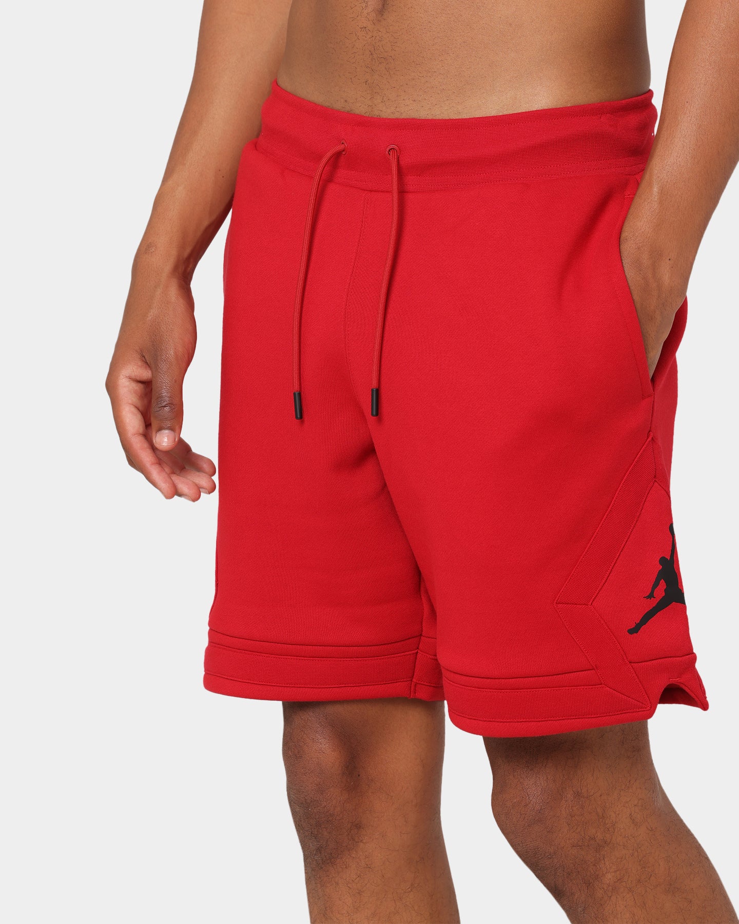 Jordan Essential Fleece Diamond Shorts Gym Red/Black - Image 7