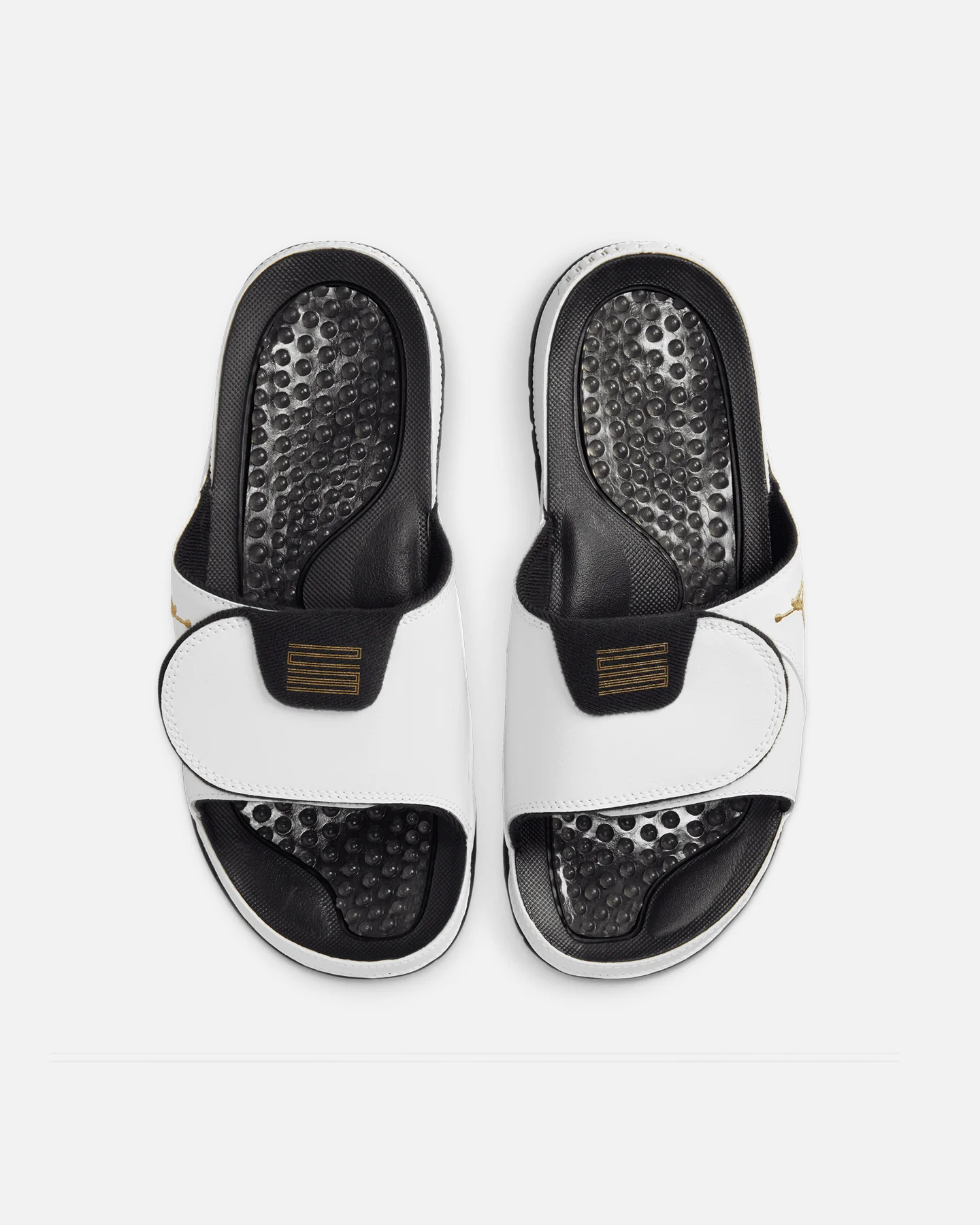 Jordan Hydro Xi Retro Slides White/Metallic Gold - Image 2