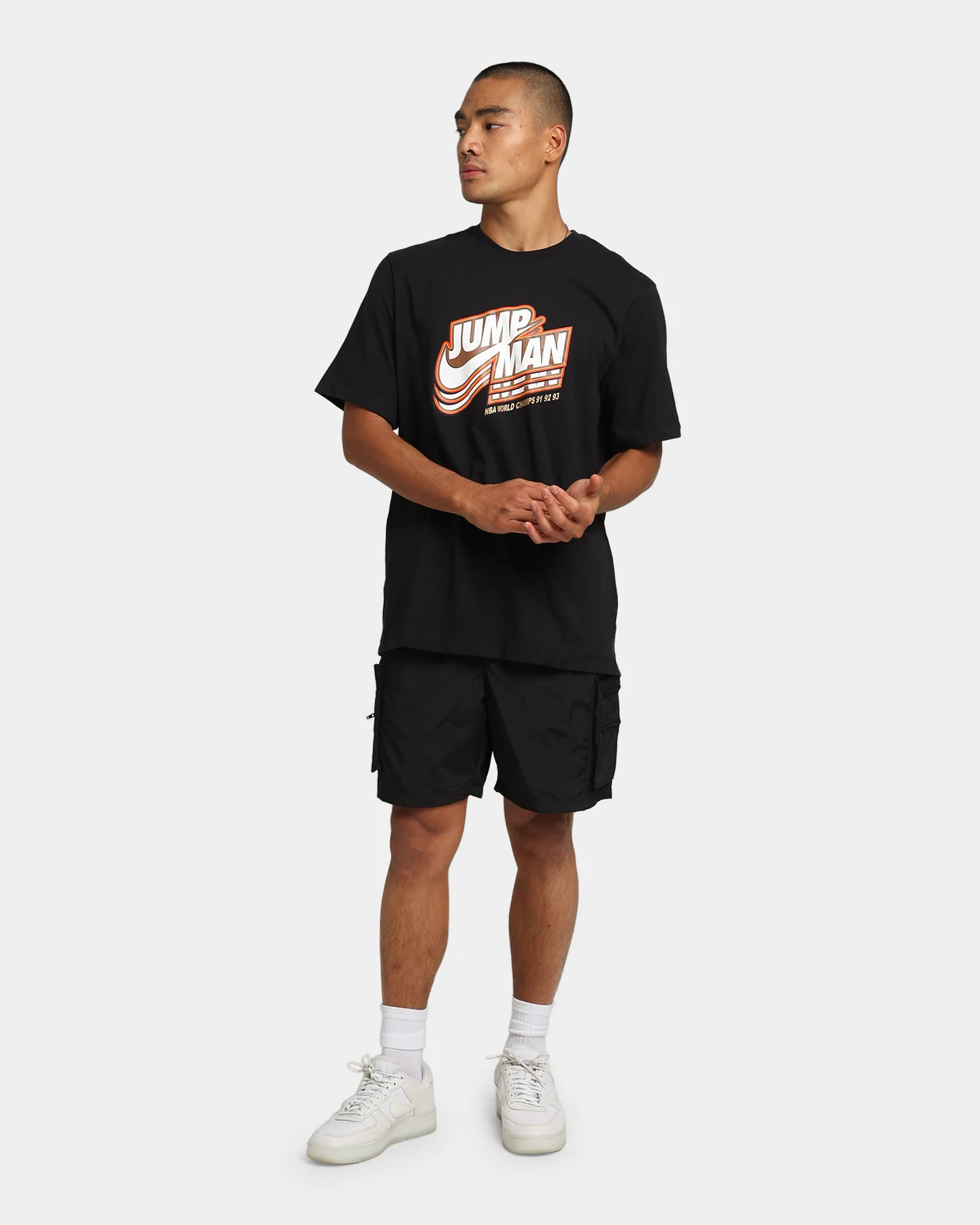Jordan Jumpman GFX Crew T-Shirt Black/Metallic - Image 2