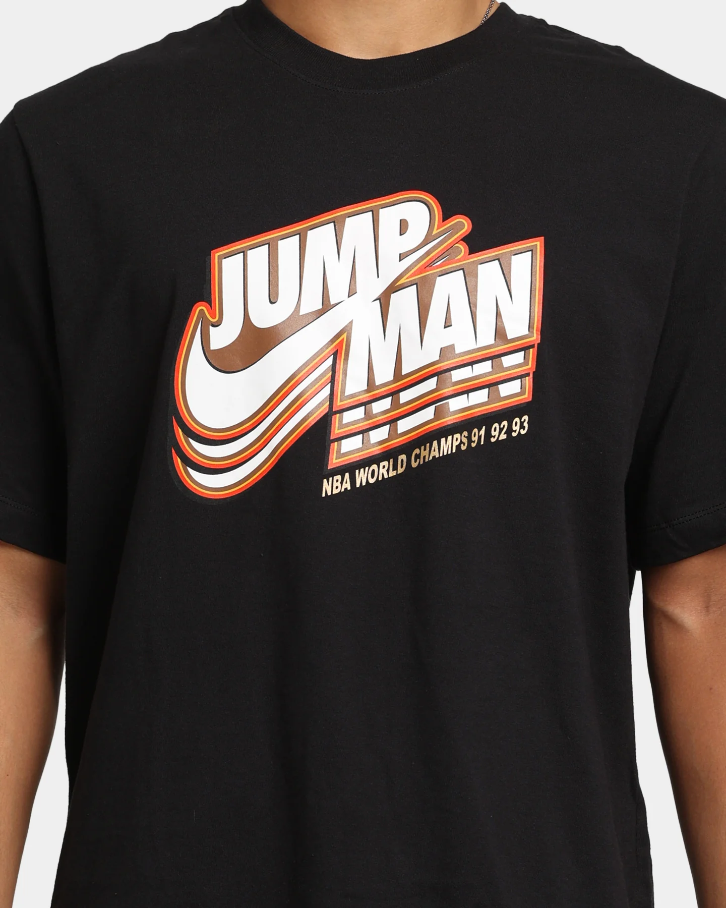 Jordan Jumpman GFX Crew T-Shirt Black/Metallic - Image 3