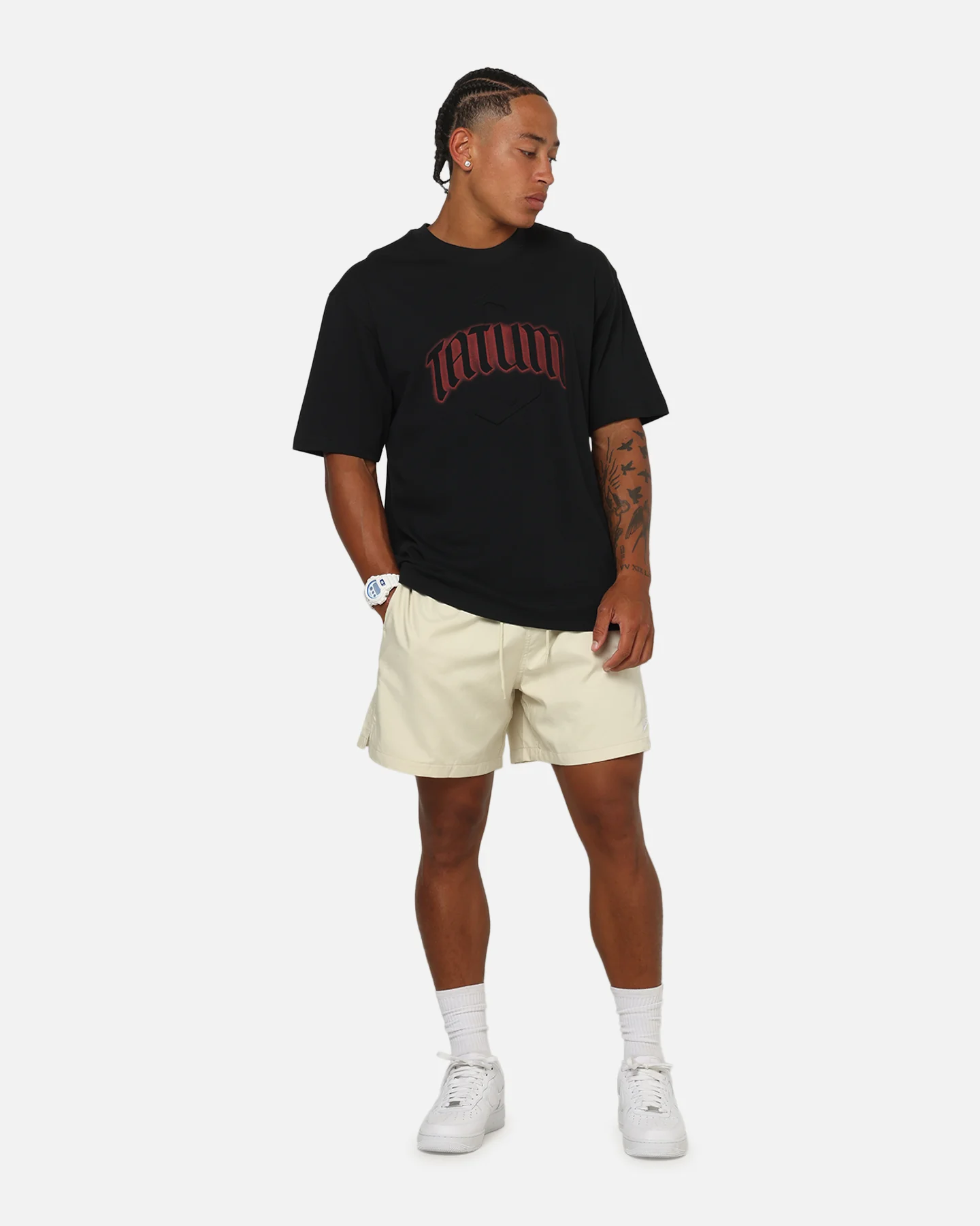 Jordan Jumpman Graphic Jayson Tatum T-Shirt Black/University Red - Image 2
