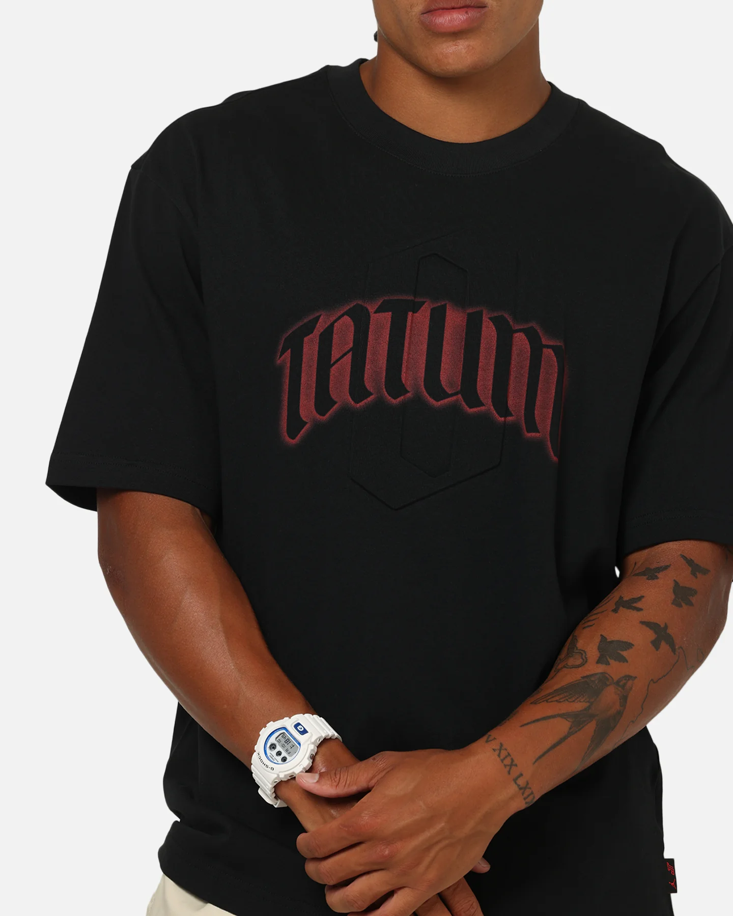 Jordan Jumpman Graphic Jayson Tatum T-Shirt Black/University Red - Image 6