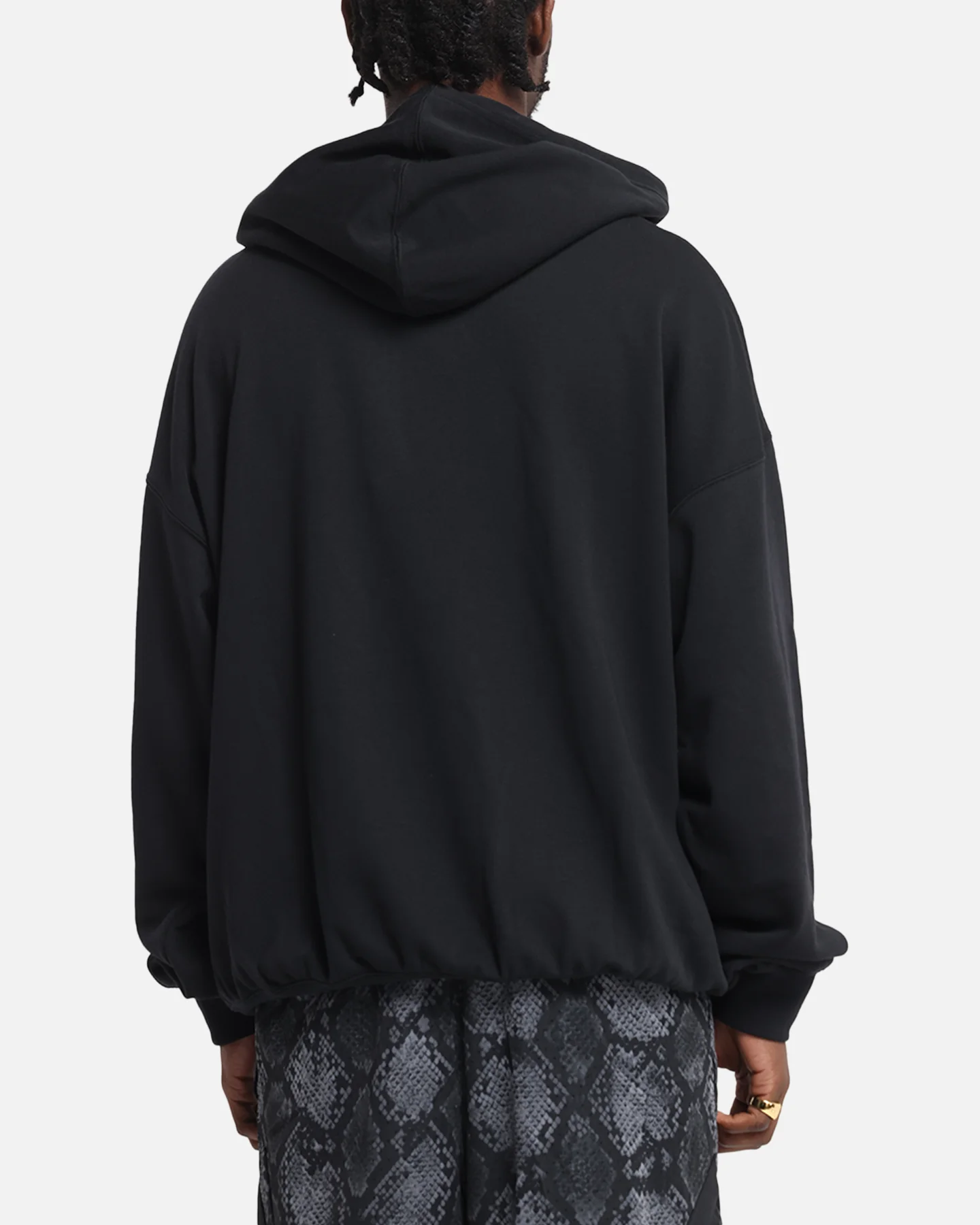 Jordan Jumpman MVP Oversized French Terry Pullover Hoodie Black/Grey - Image 3