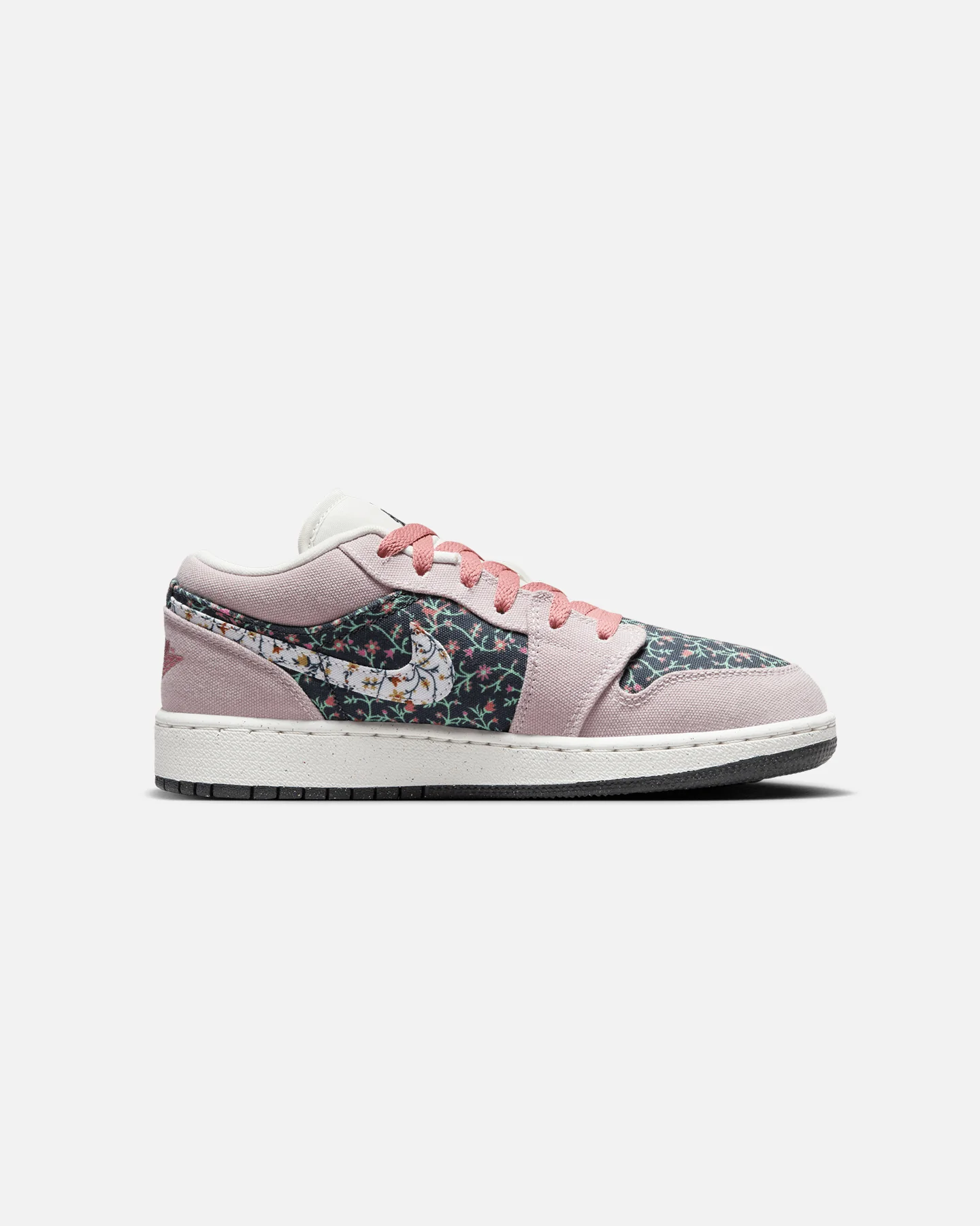 Jordan Kids' Air Jordan 1 Low SE "Floral" (GS) Platinum Violet - Image 4