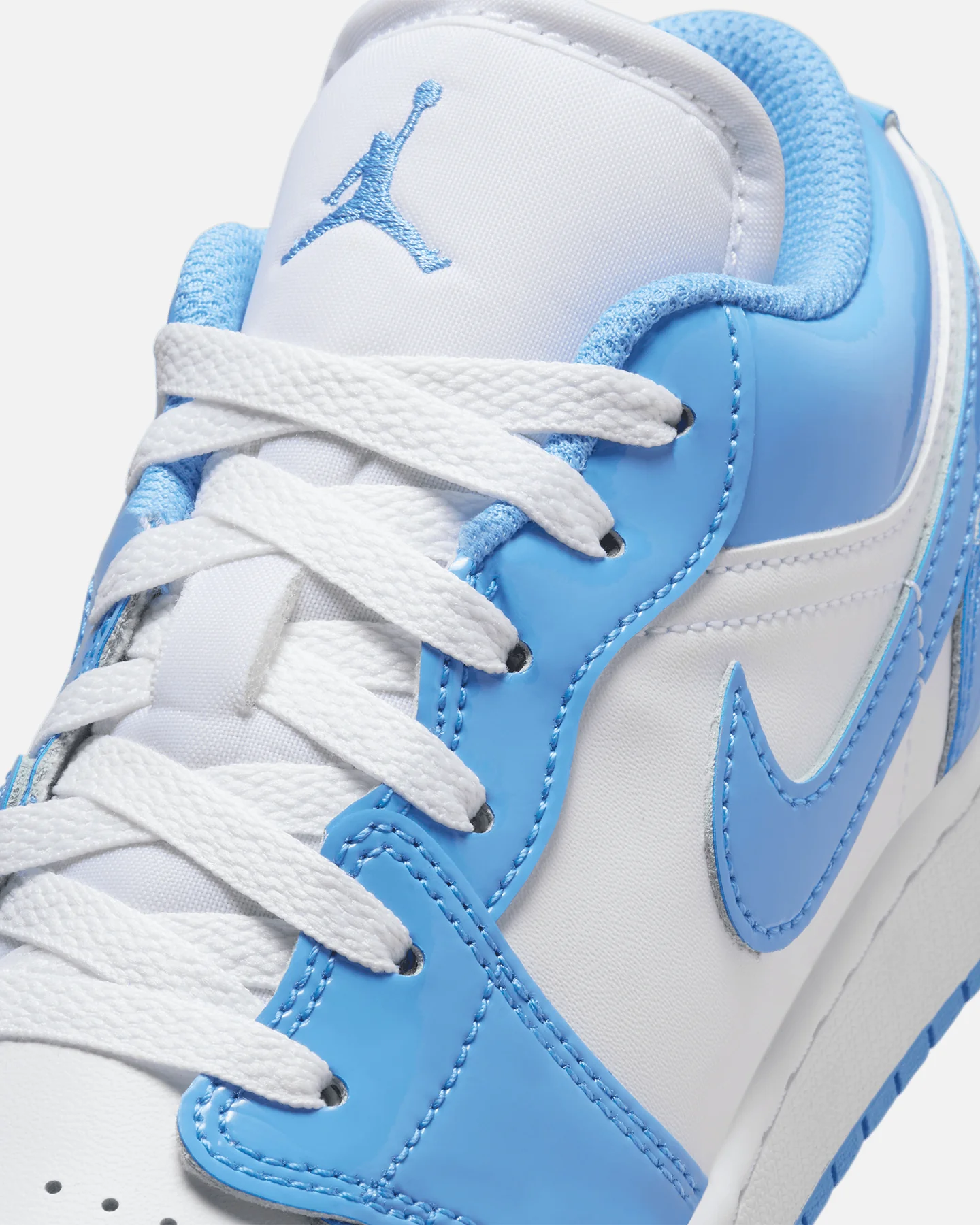 Jordan Kids' Air Jordan 1 Low SE (GS) White/Blue - Image 6