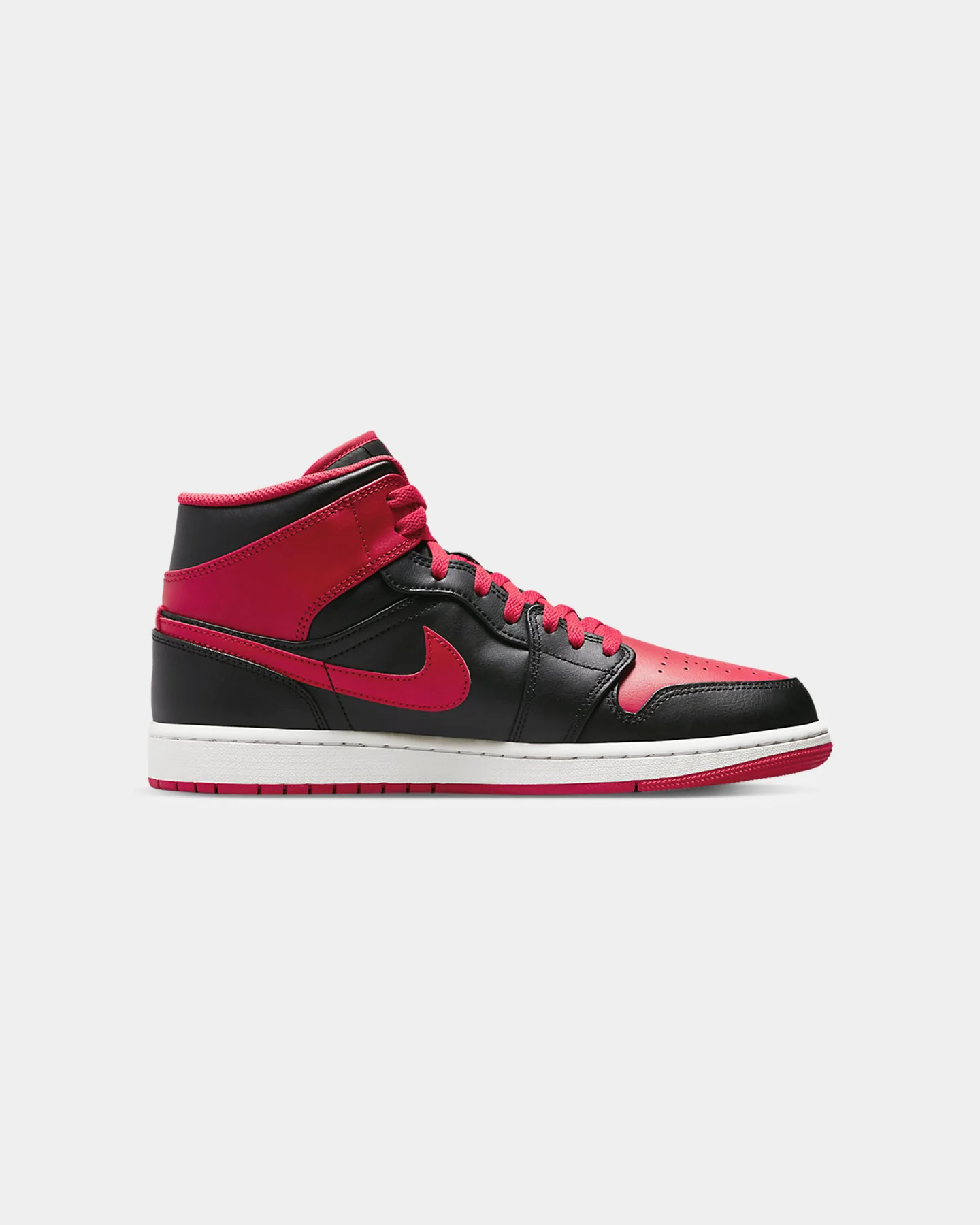 Jordan Kids' Air Jordan 1 Mid (GS) "Alternate Bred" Black/Fire Red-White - Image 4