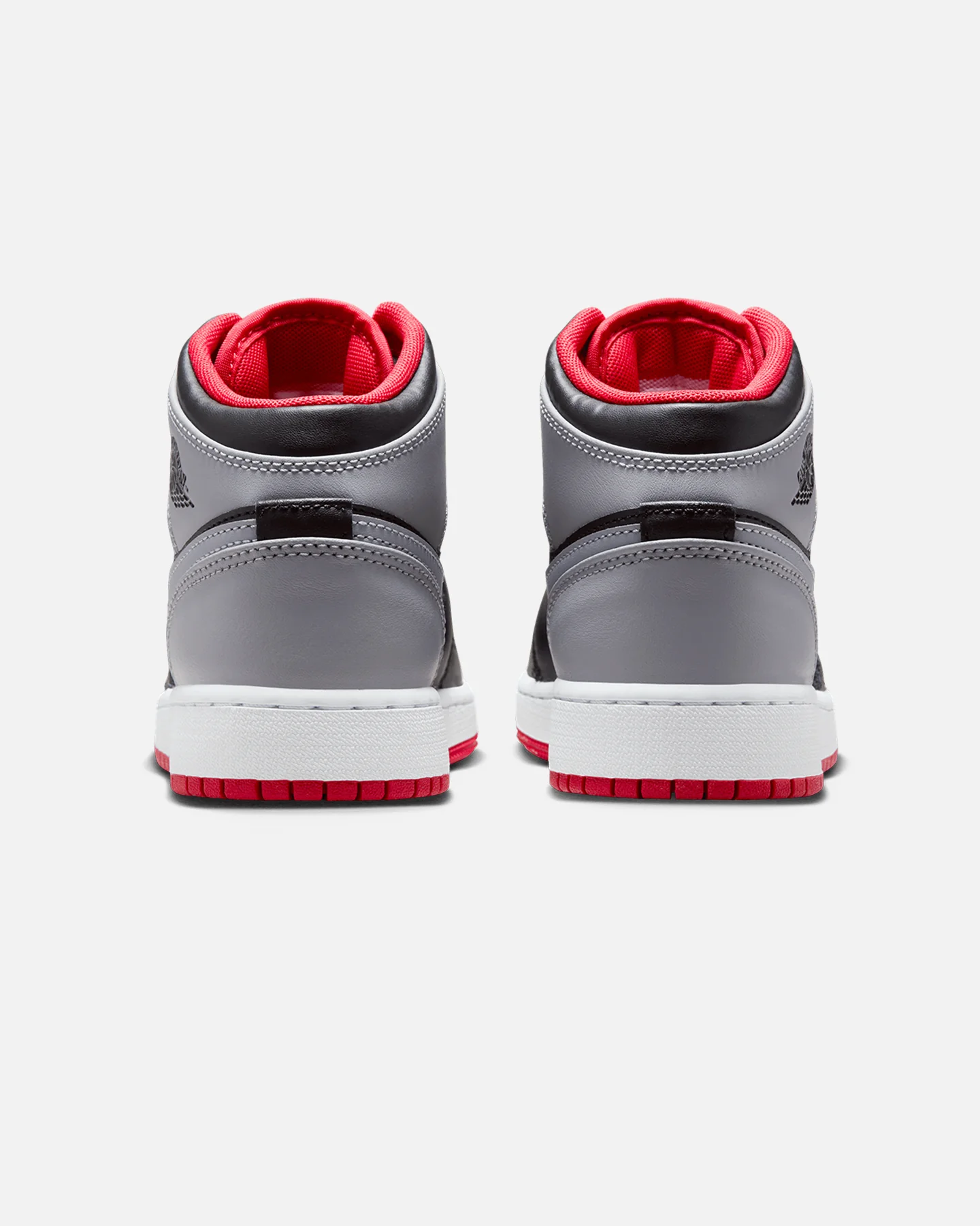 Jordan Kids' Air Jordan 1 Mid (GS) Black/Cement Grey - Image 3