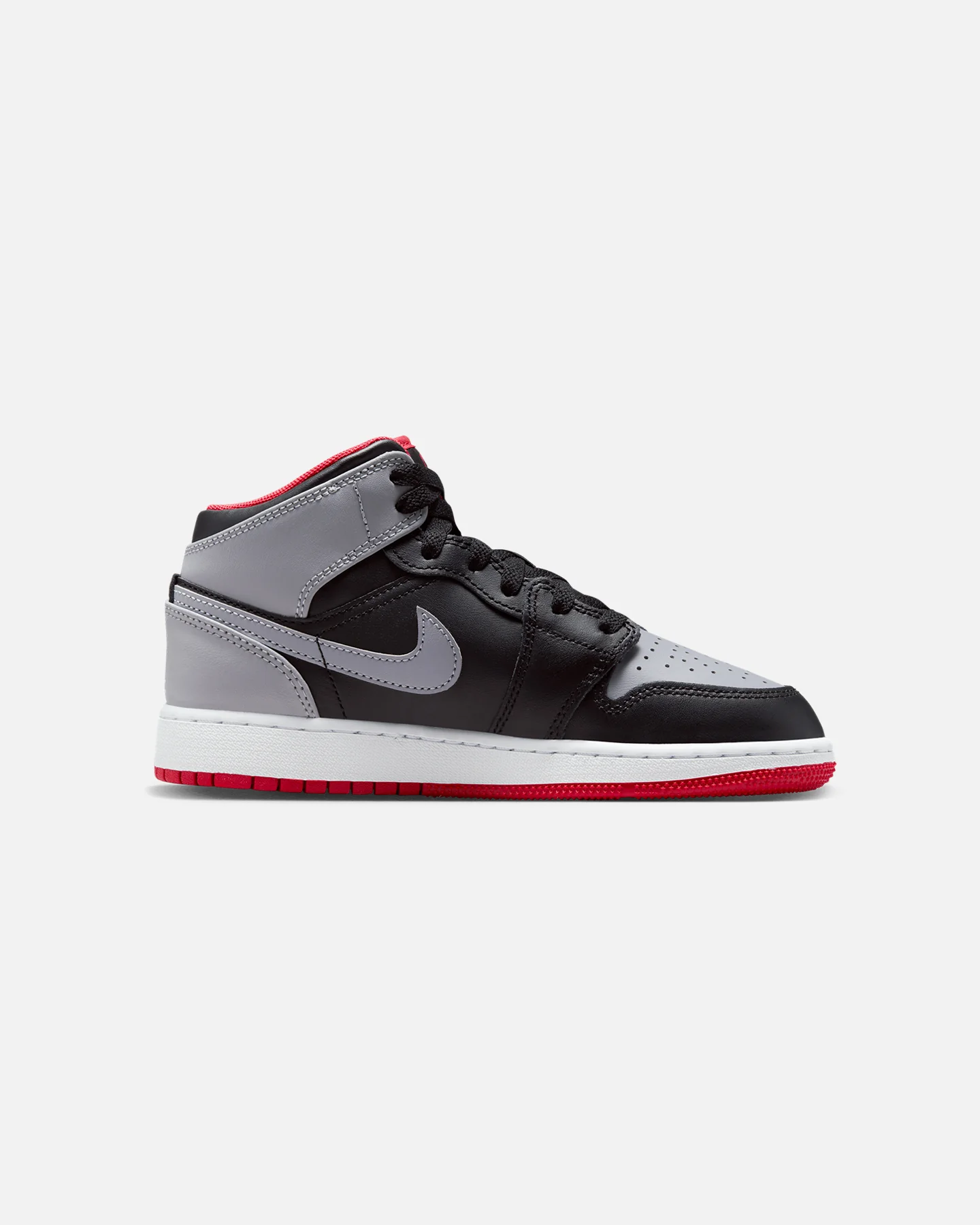 Jordan Kids' Air Jordan 1 Mid (GS) Black/Cement Grey - Image 4