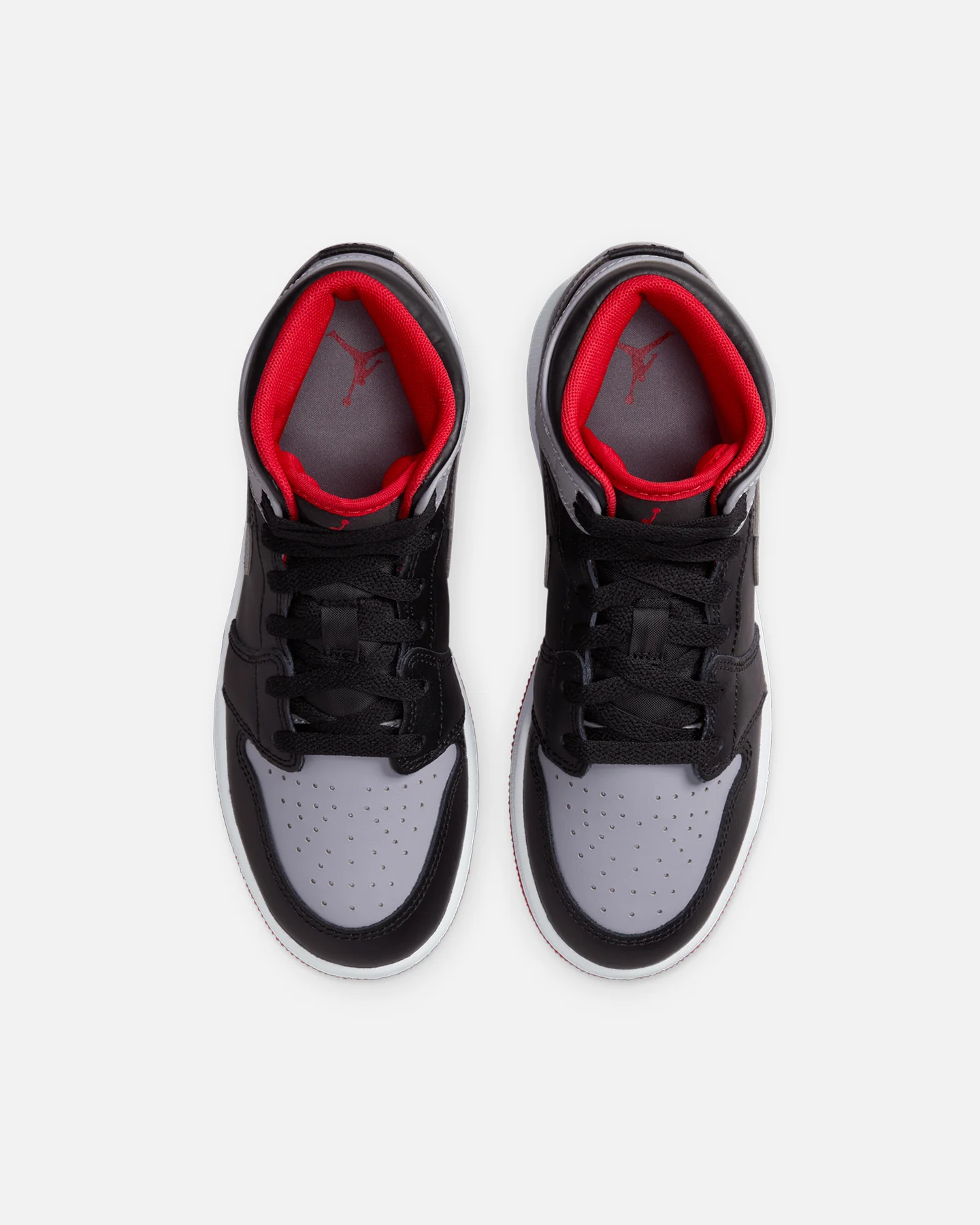 Jordan Kids' Air Jordan 1 Mid (GS) Black/Cement Grey - Image 7