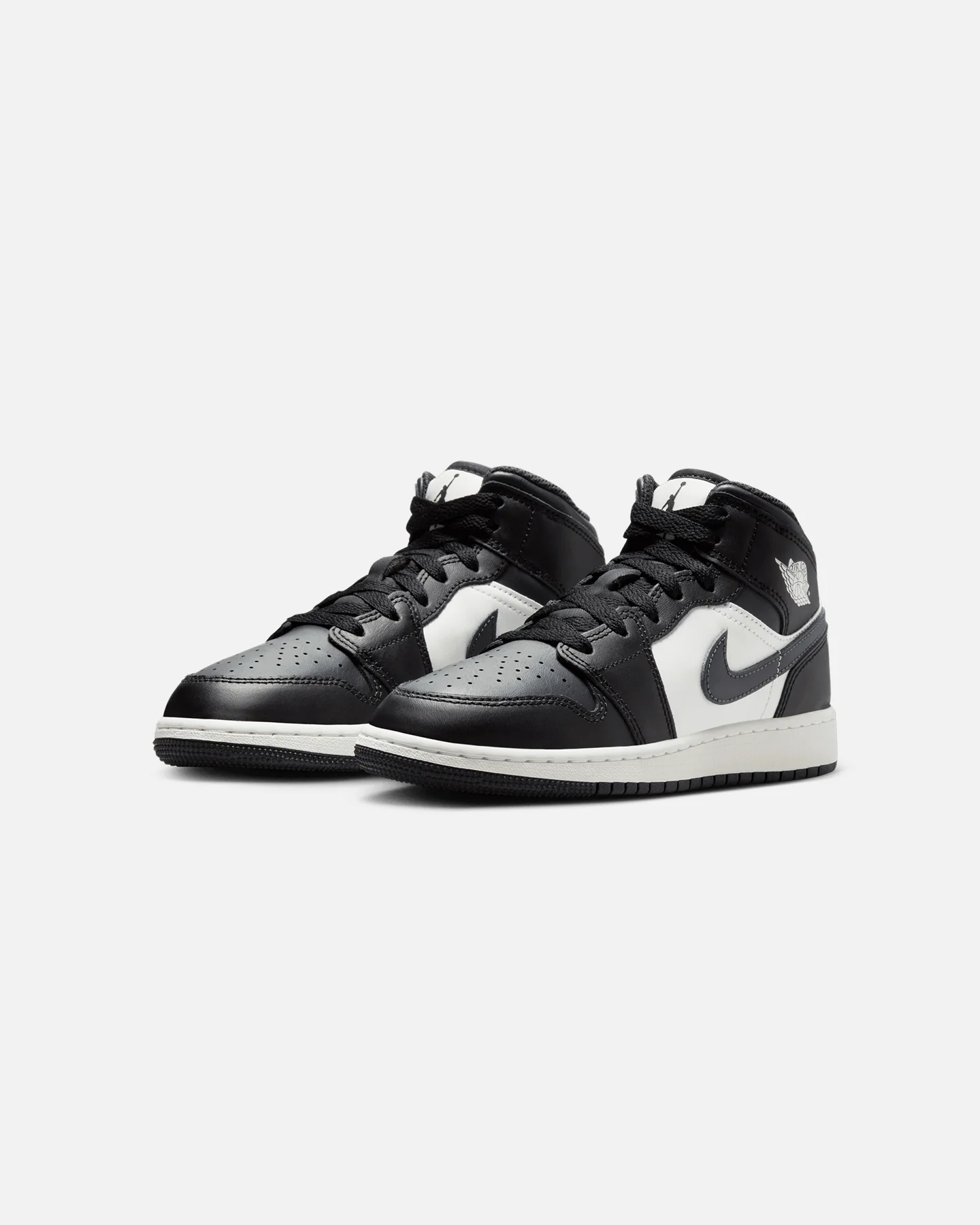Jordan Kids' Air Jordan 1 Mid (GS) Black/White - Image 2