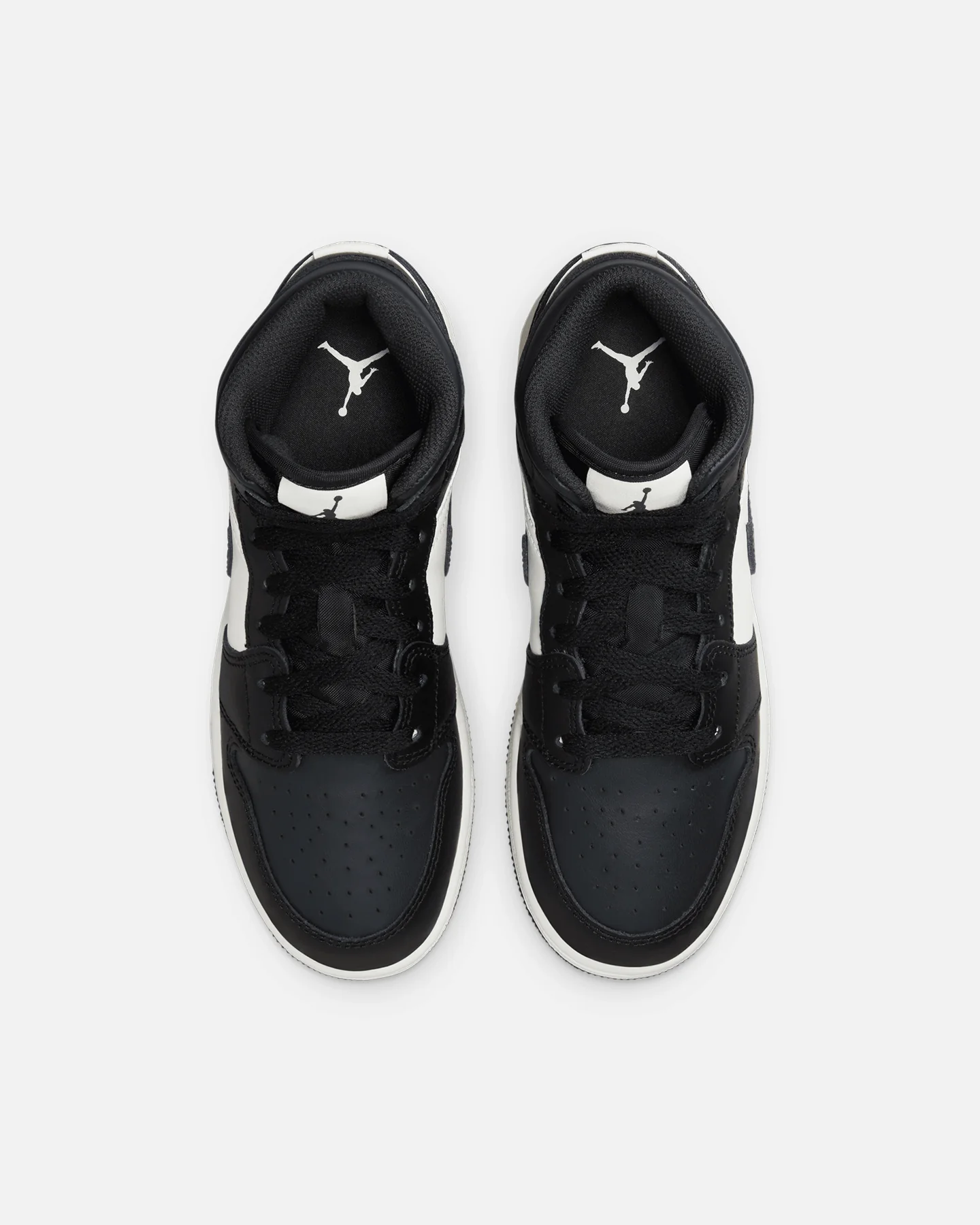 Jordan Kids' Air Jordan 1 Mid (GS) Black/White - Image 7