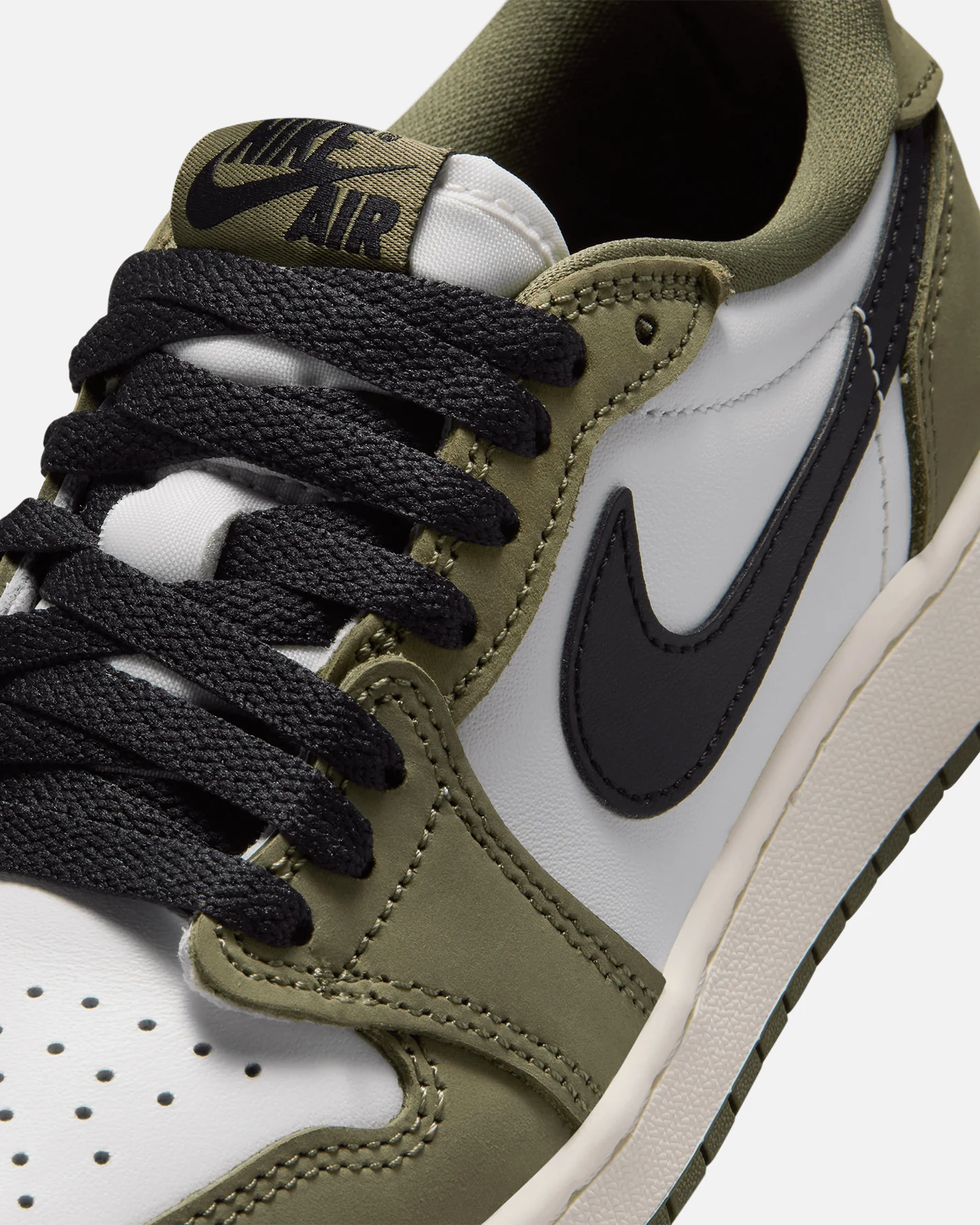 Jordan Kids' Air Jordan 1 Retro Low "Medium Olive" (GS) Medium Olive - Image 6