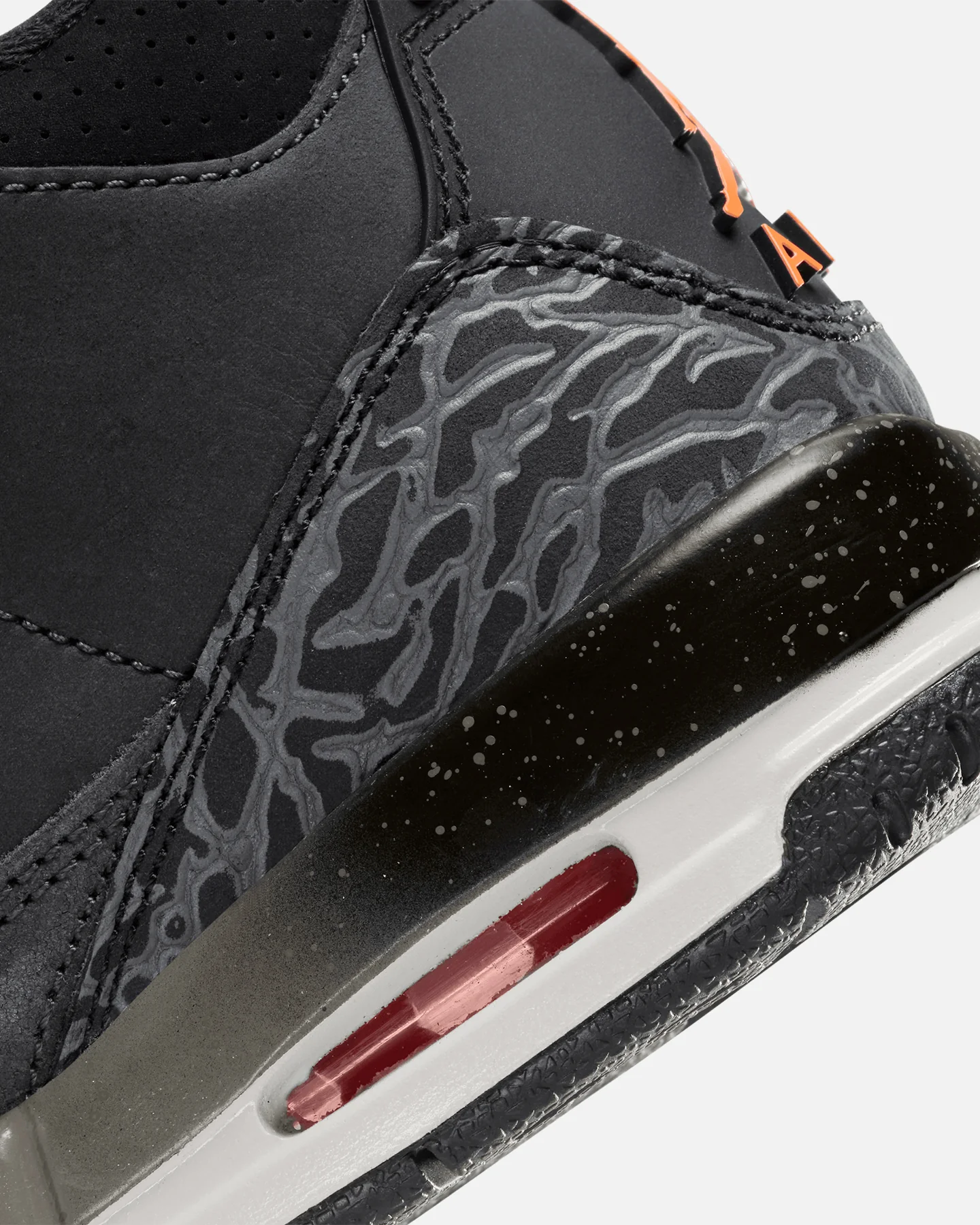 Jordan Kids' Air Jordan 3 Retro BG "Fear" (GS) Night Stadium/Total Orange - Image 7