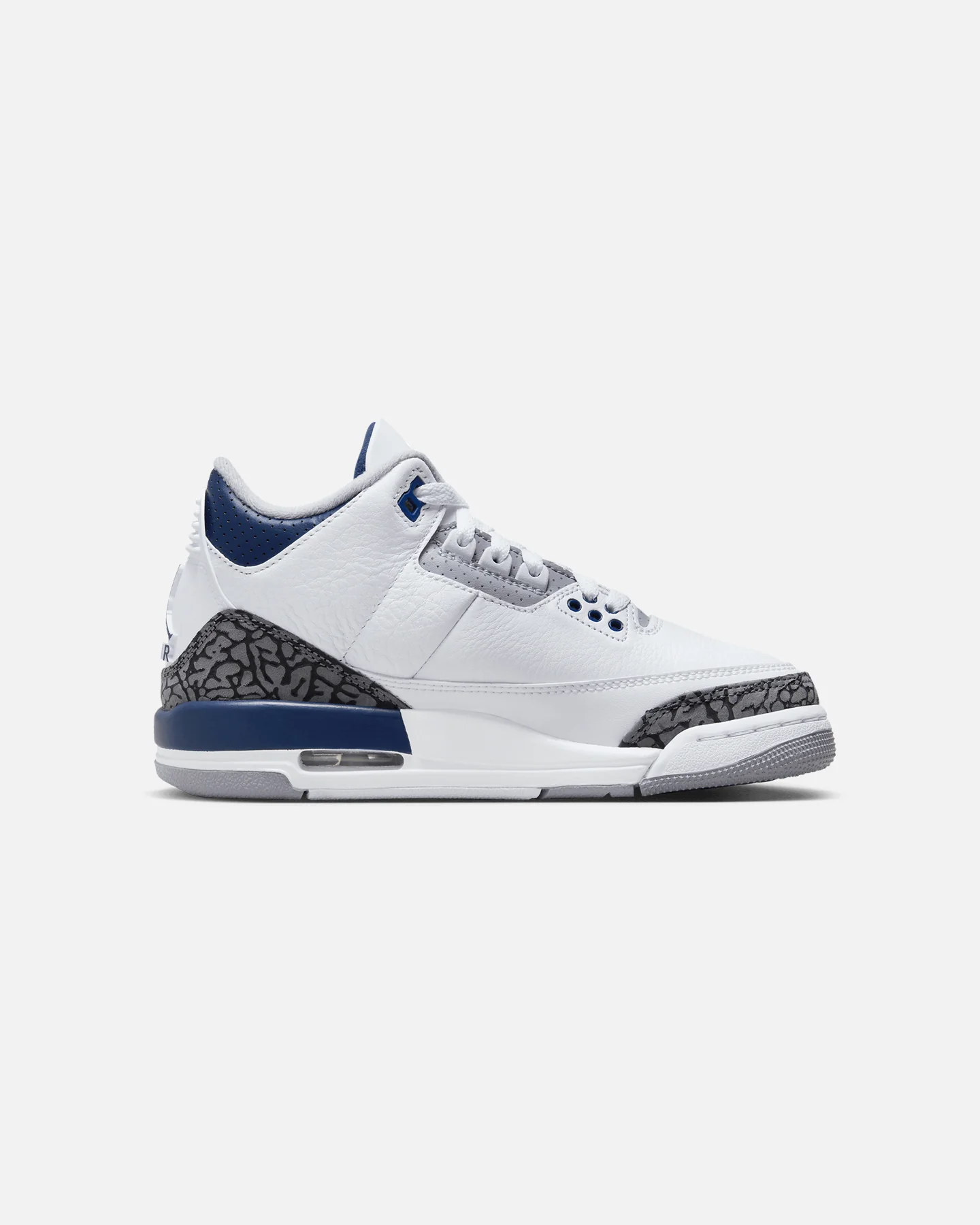 Jordan Kids' Air Jordan 3 Retro BG (GS) White/Midnight - Image 4