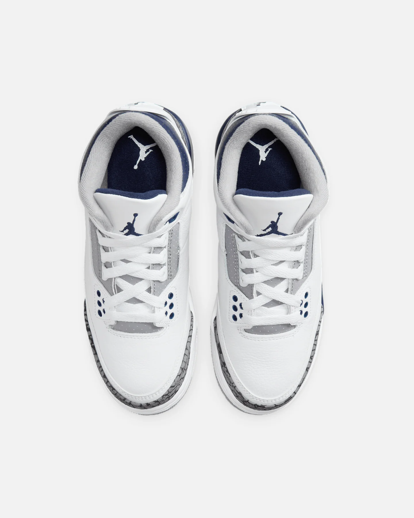Jordan Kids' Air Jordan 3 Retro BG (GS) White/Midnight - Image 7