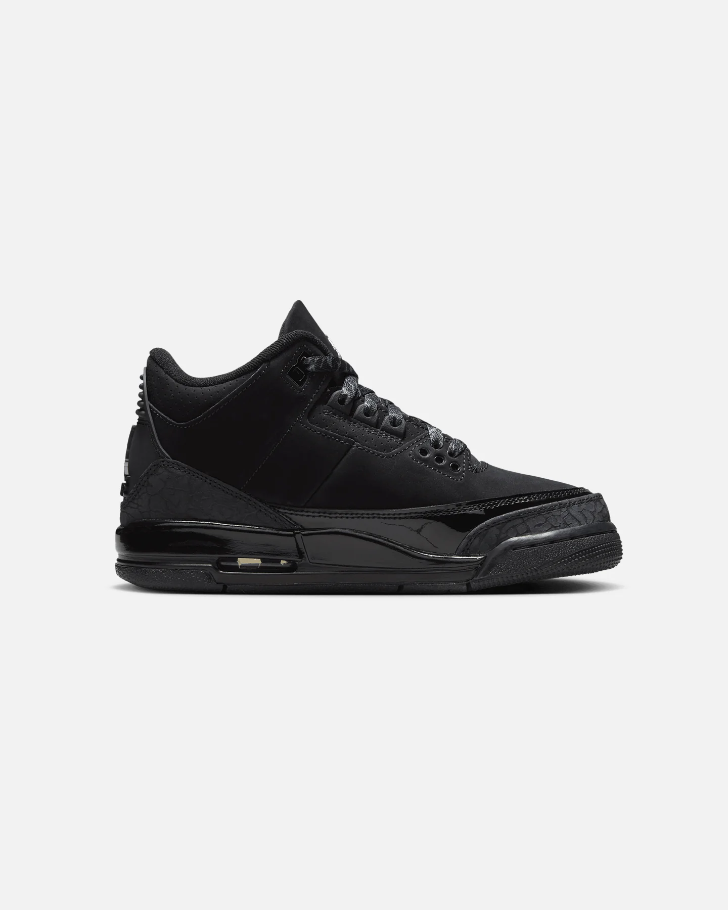 Jordan Kids' Air Jordan 3 Retro (GS) "Black Cat" Black/Charcoal - Image 4