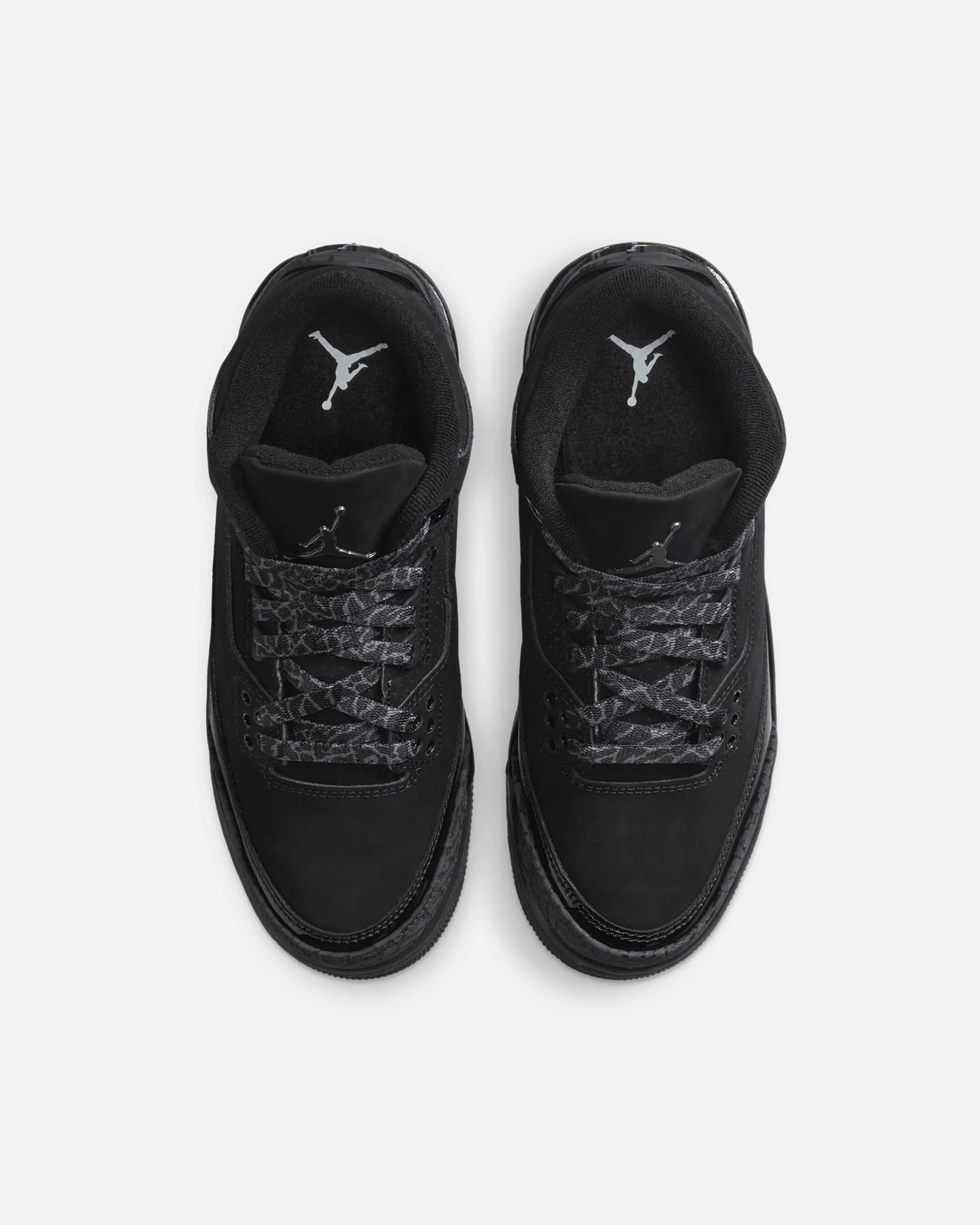 Jordan Kids' Air Jordan 3 Retro (GS) "Black Cat" Black/Charcoal - Image 7