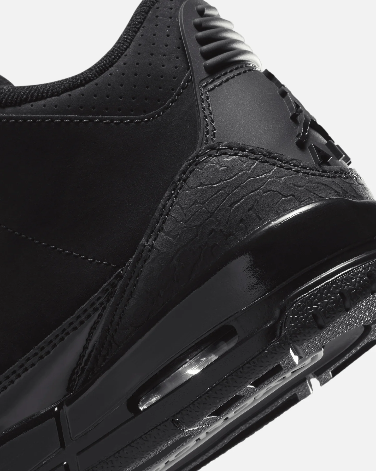 Jordan Kids' Air Jordan 3 Retro (GS) "Black Cat" Black/Charcoal - Image 8