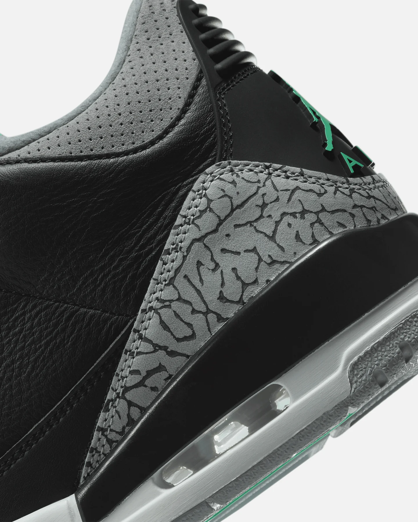 Jordan Kids' Air Jordan 3 Retro (GS) Black/Green Glow - Image 8