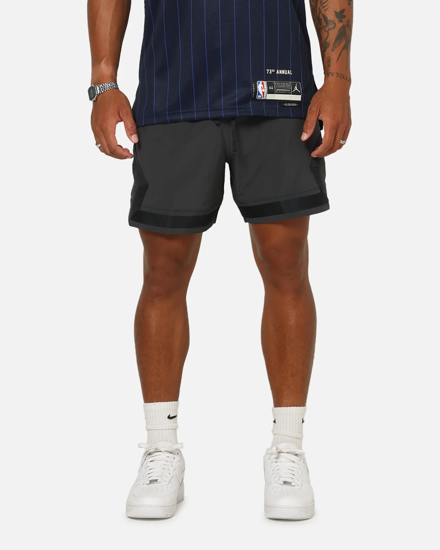 Jordan Paris Saint-Germain Diamond Shorts Anthracite/Off White - Image 6