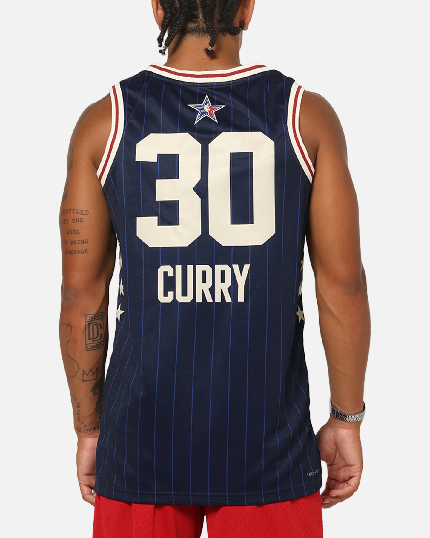 Jordan Stephen Curry All-Star 73rd Anniversary Swingman Jersey Navy - Image 3