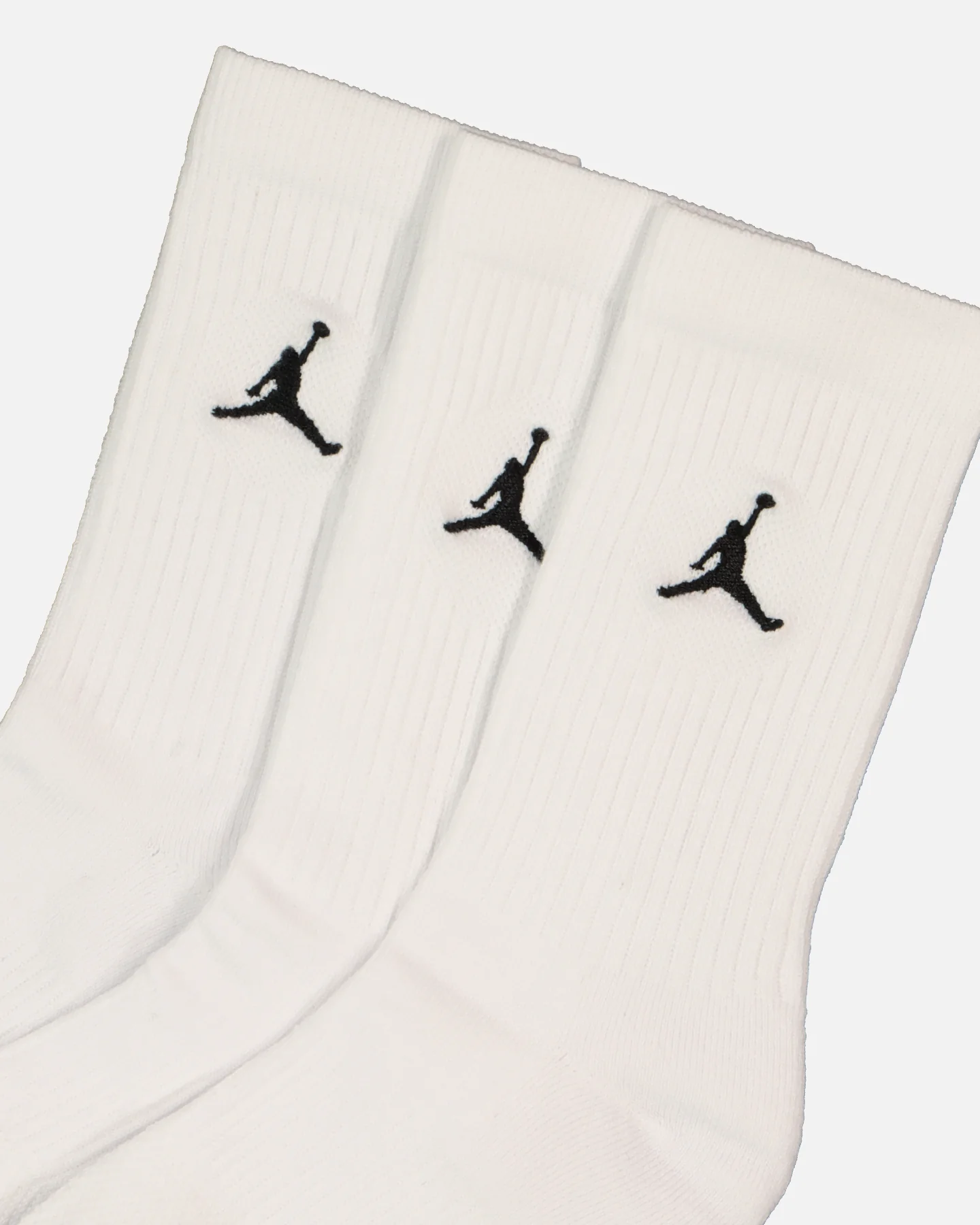 Jordan Unisex Jordan Everyday Cushioned Crew Socks 3 Pack White/Black - Image 2