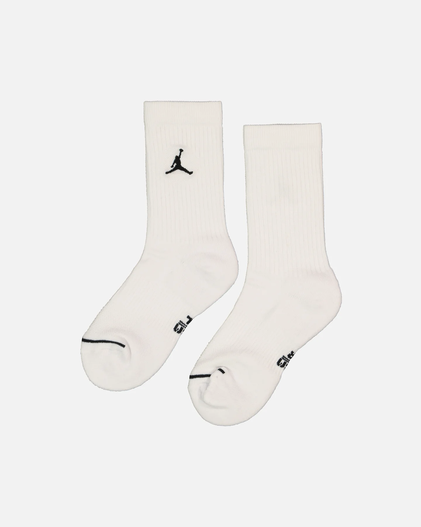 Jordan Unisex Jordan Everyday Cushioned Crew Socks 3 Pack White/Black - Image 3