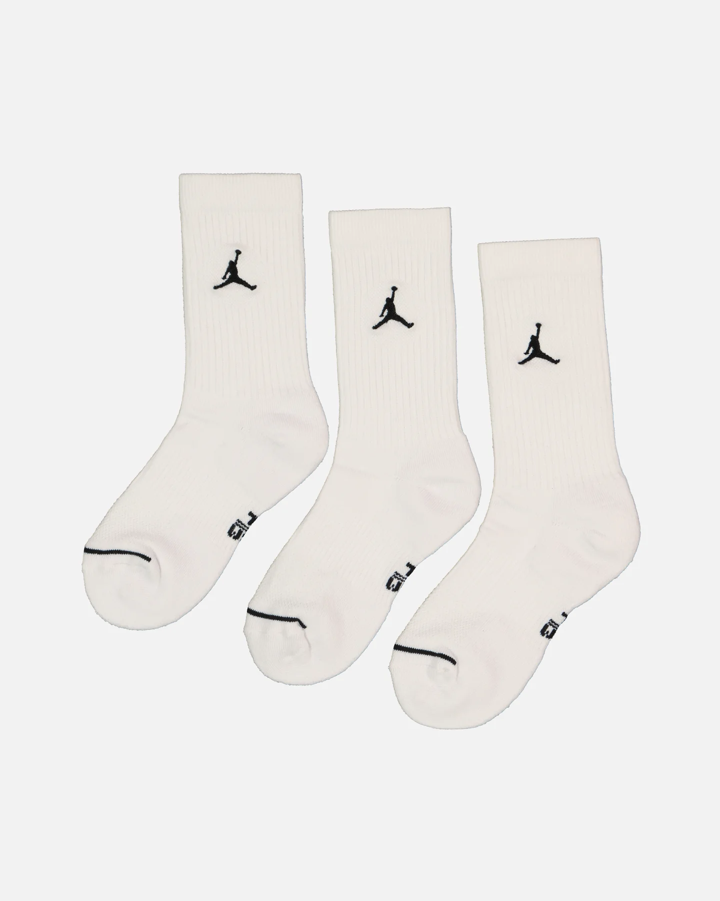 Jordan Unisex Jordan Everyday Cushioned Crew Socks 3 Pack White/Black - Image 4