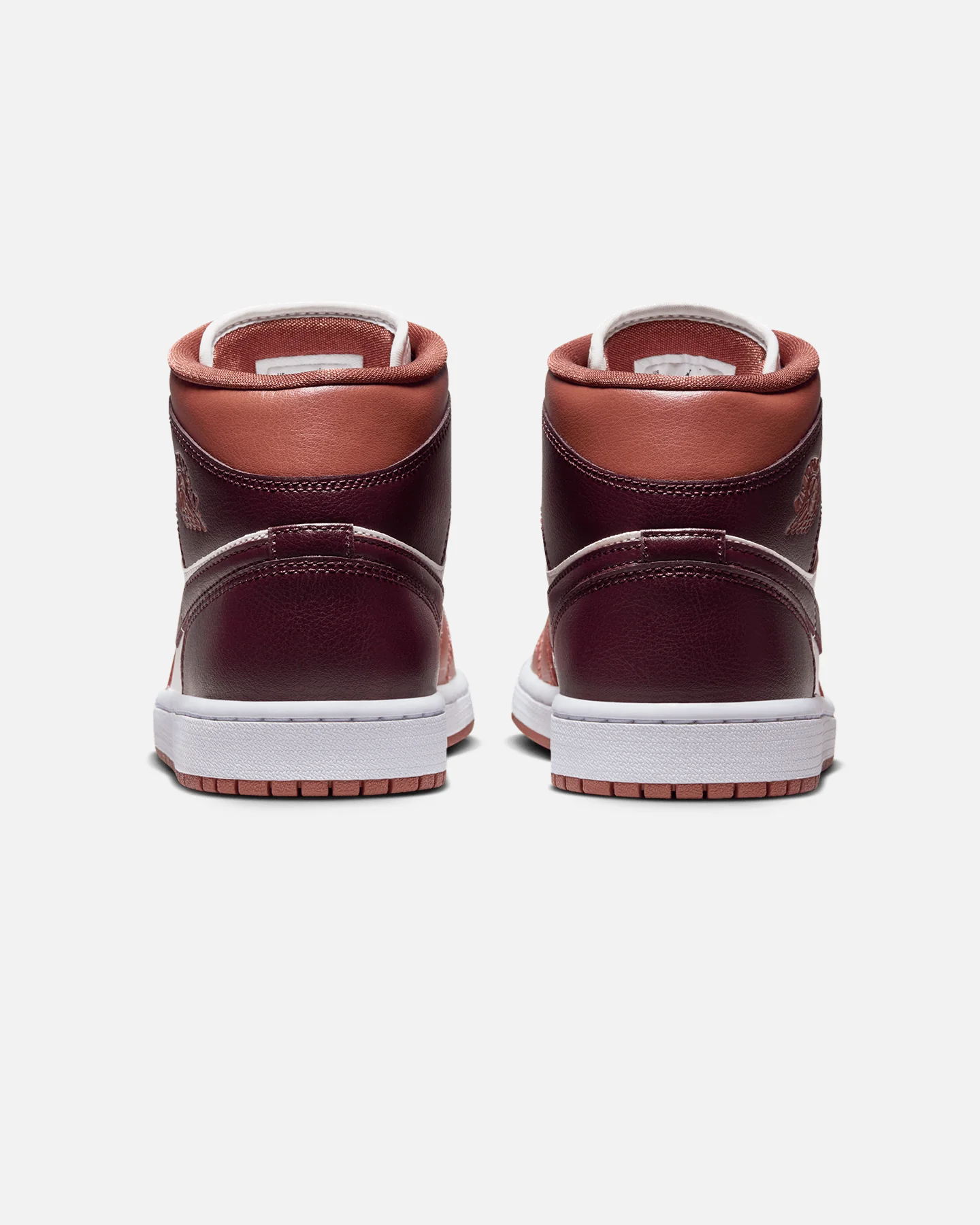 Jordan Women's Air Jordan 1 Mid Dusty Peach/Sail/White/Night Maroon - Image 3