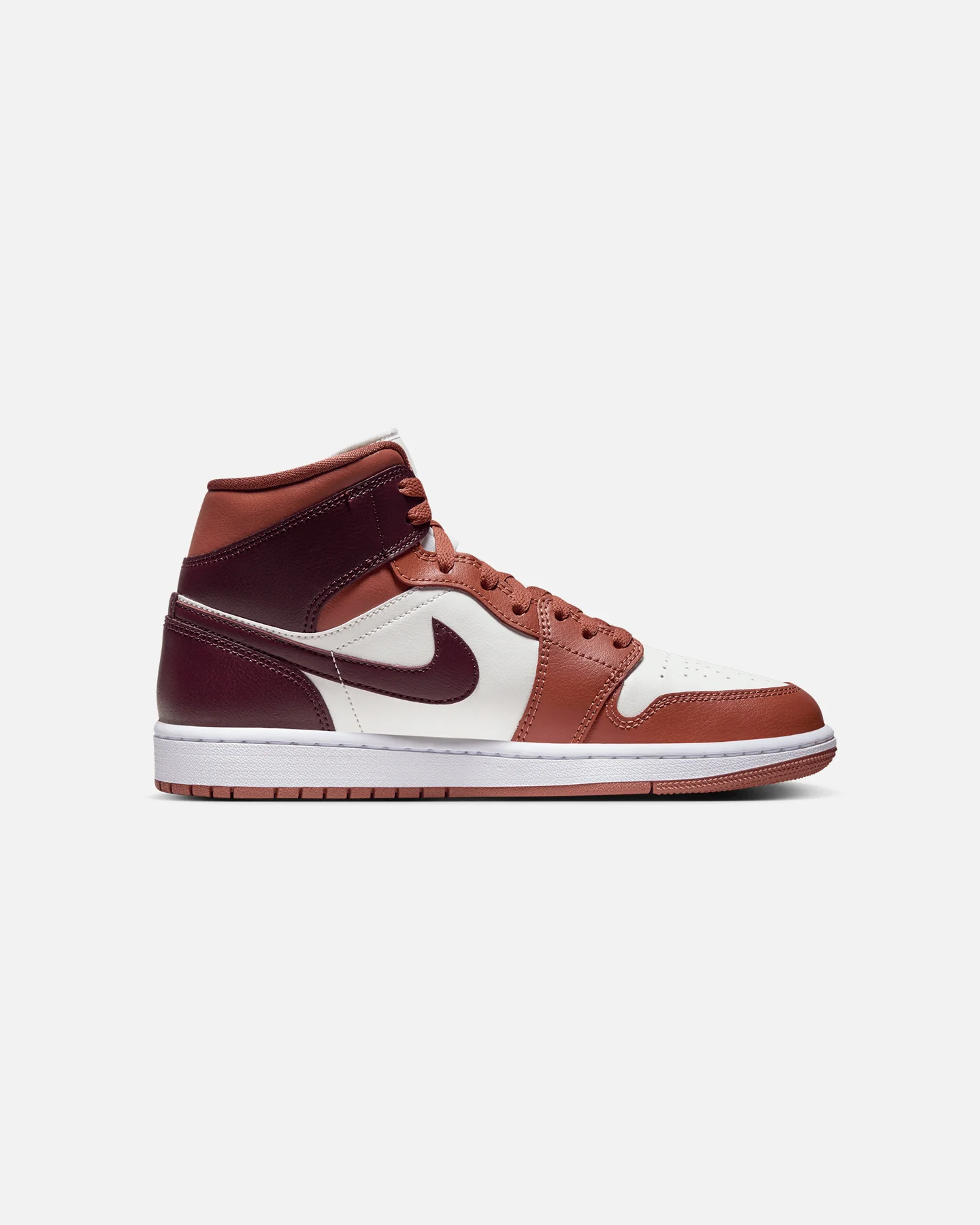 Jordan Women's Air Jordan 1 Mid Dusty Peach/Sail/White/Night Maroon - Image 4
