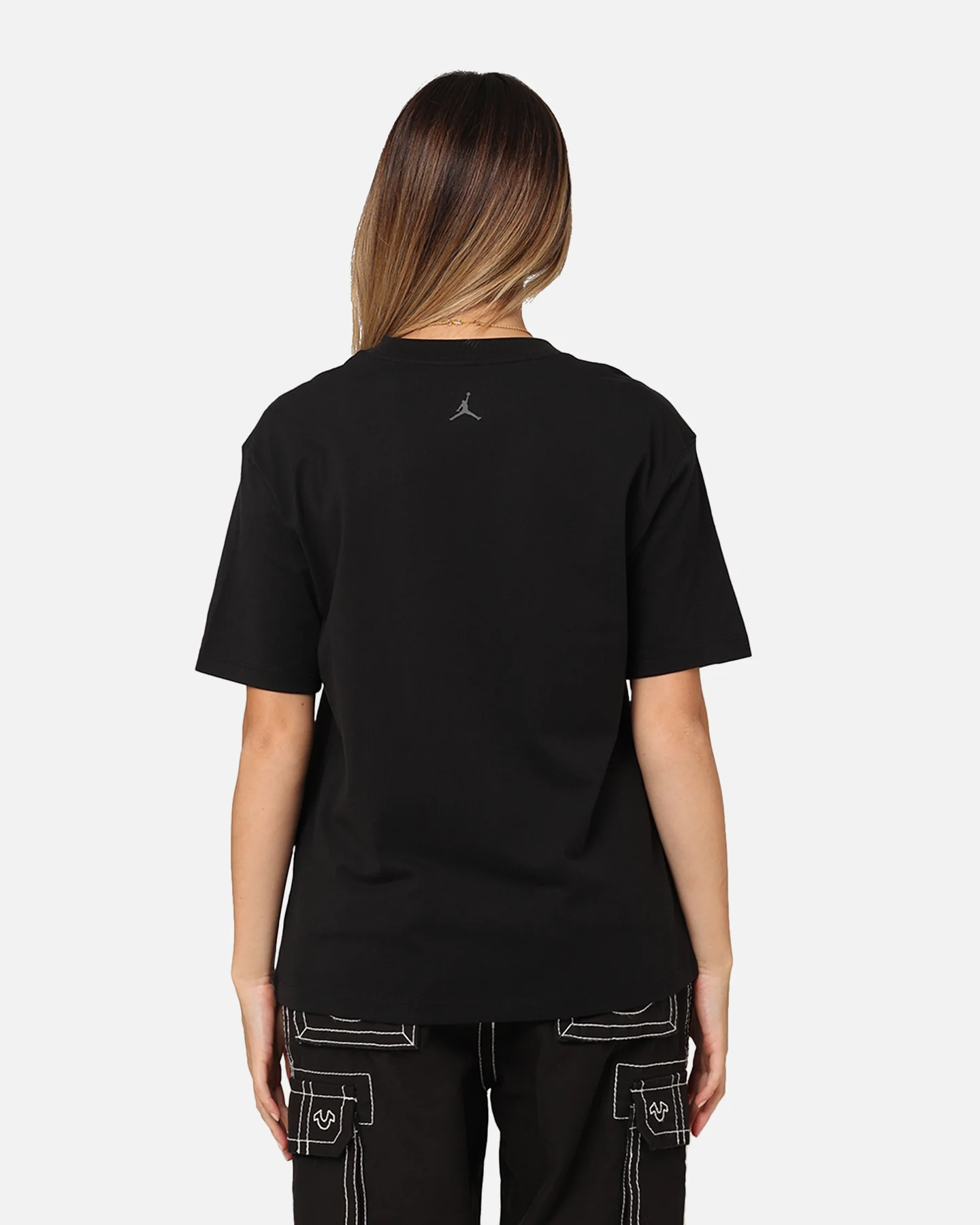 Jordan Women's Graphic T-Shirt Black - Image 4