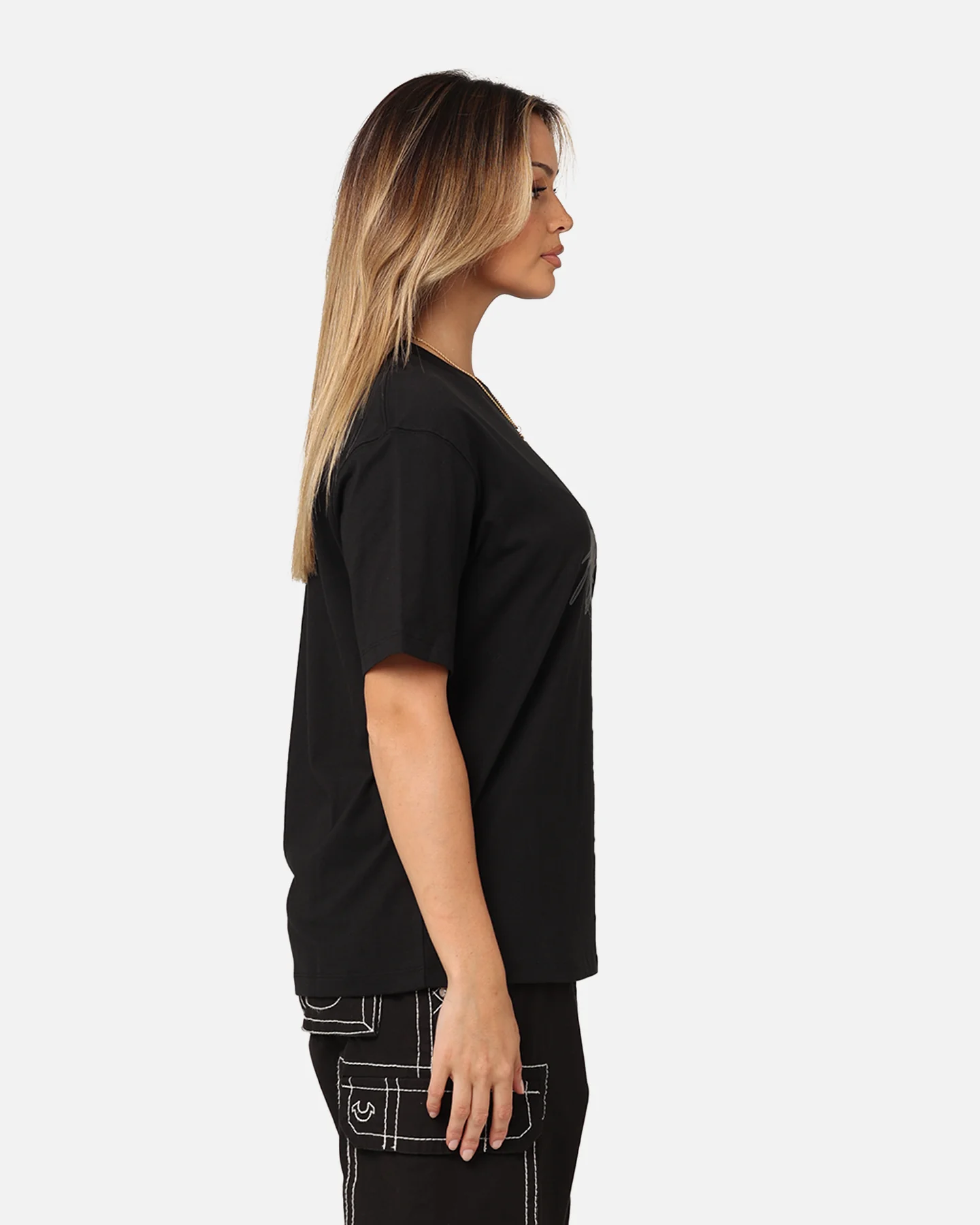 Jordan Women's Graphic T-Shirt Black - Image 5