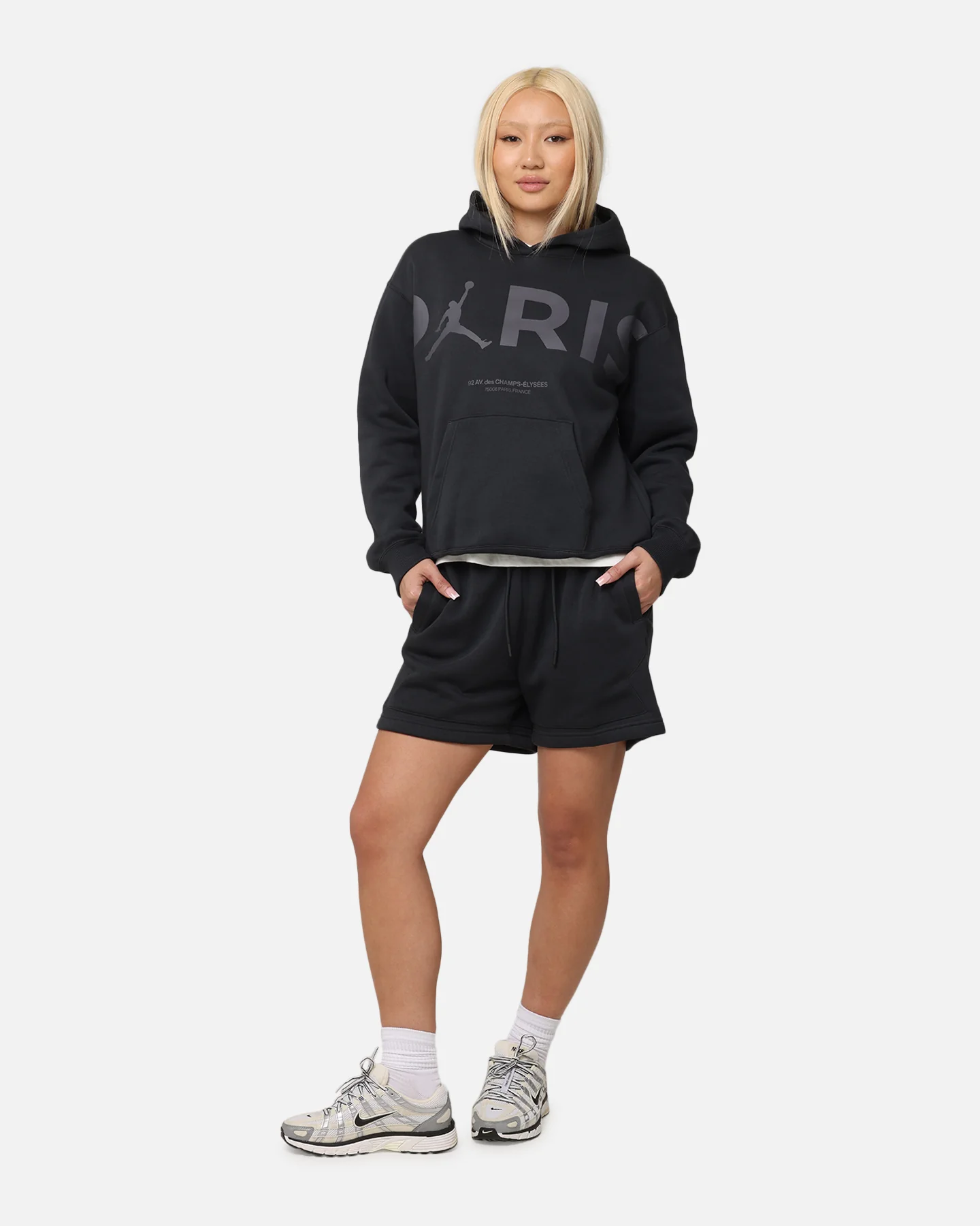 Jordan Women's Paris Saint-Germain Brooklyn Fleece Graphic Pullover Hoodie Off Noir - Image 3