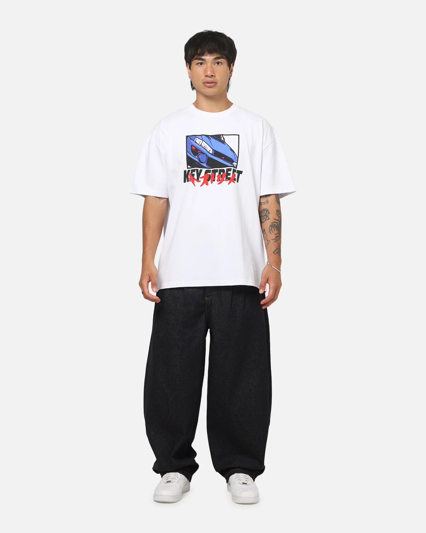 Key Street Homage Heavy T-Shirt White - Image 4