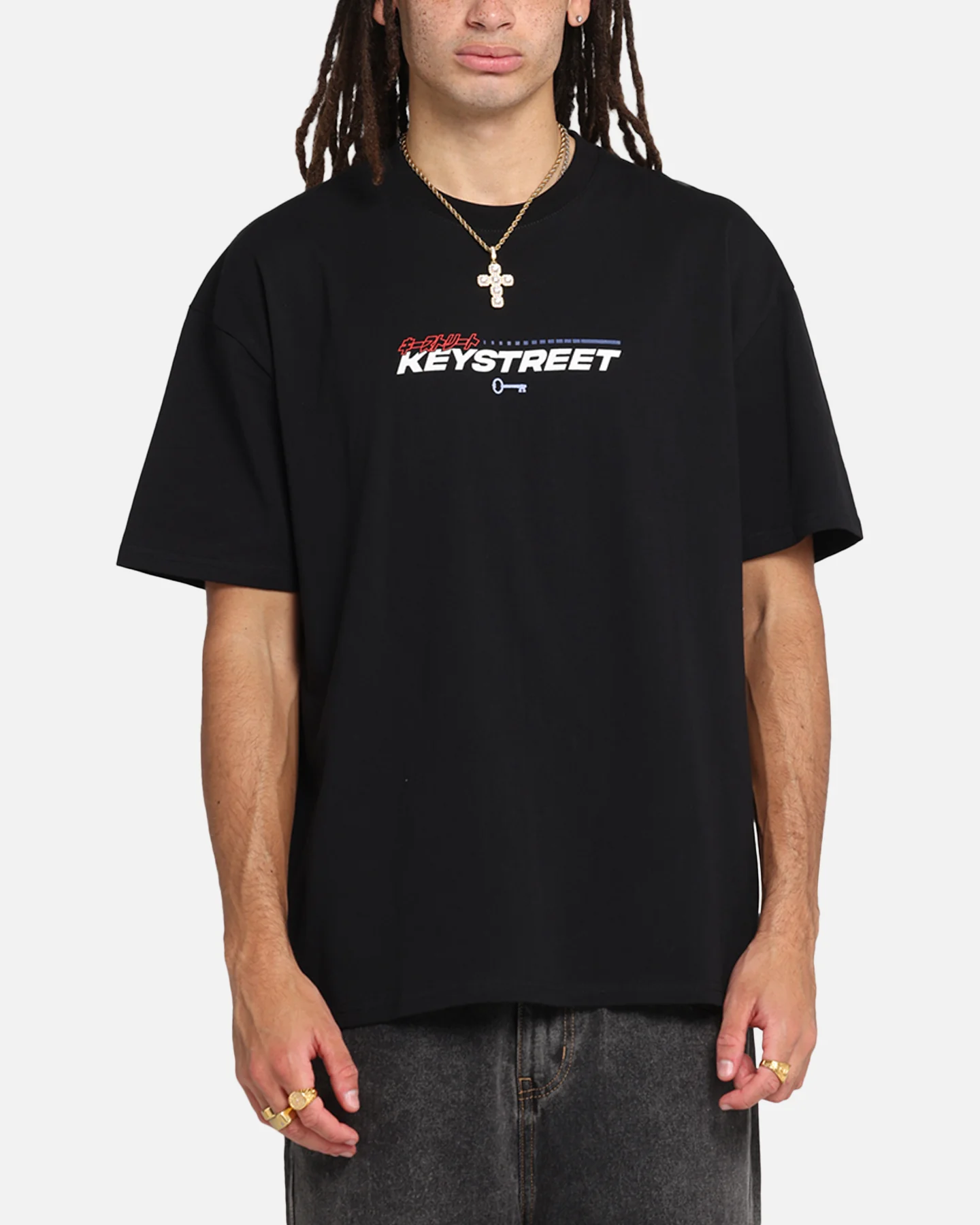 Key Street Send It T-Shirt Black - Image 2