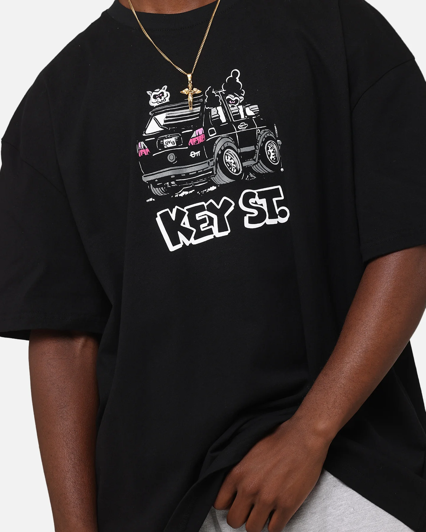 Key Street X FRKO Hot Box T-Shirt Black - Image 7