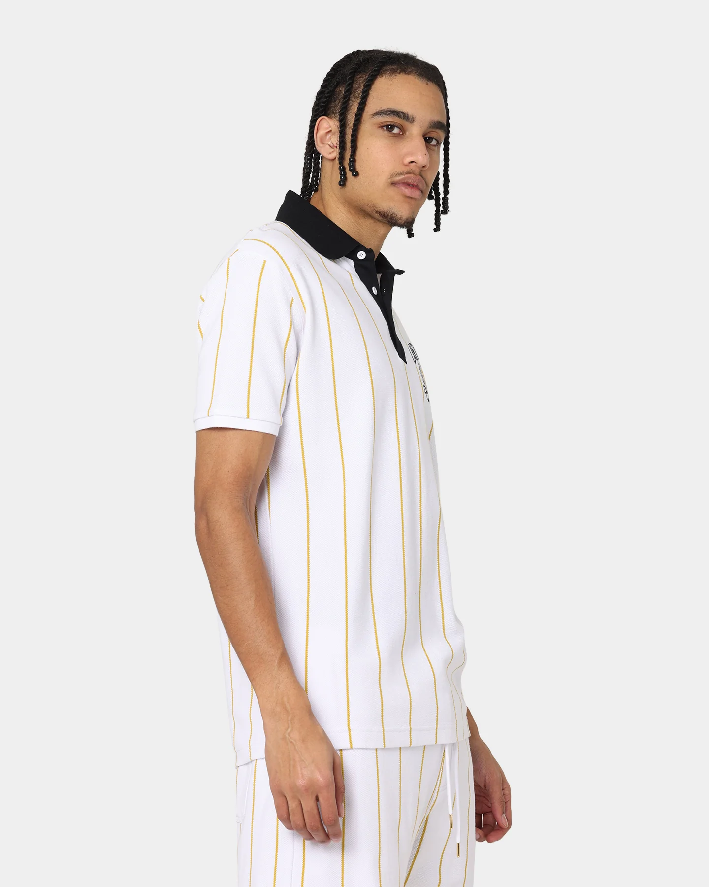 Last Kings Cairo Short Sleeve Polo Shirt White - Image 5