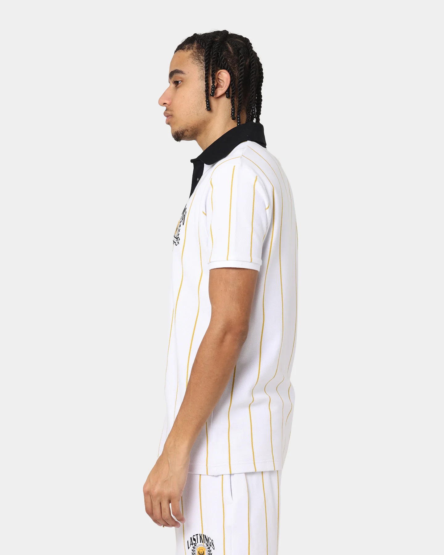 Last Kings Cairo Short Sleeve Polo Shirt White - Image 6