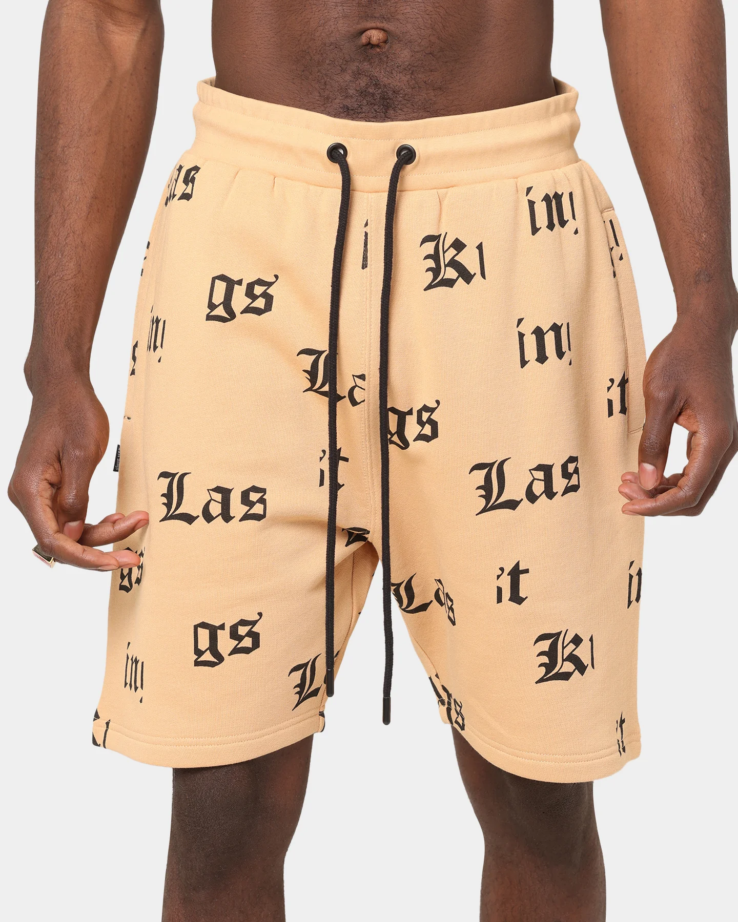 Last Kings Fragment Sweat Shorts Sand - Image 3
