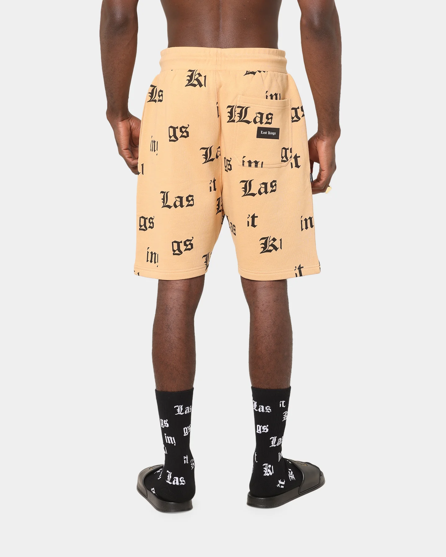 Last Kings Fragment Sweat Shorts Sand - Image 4