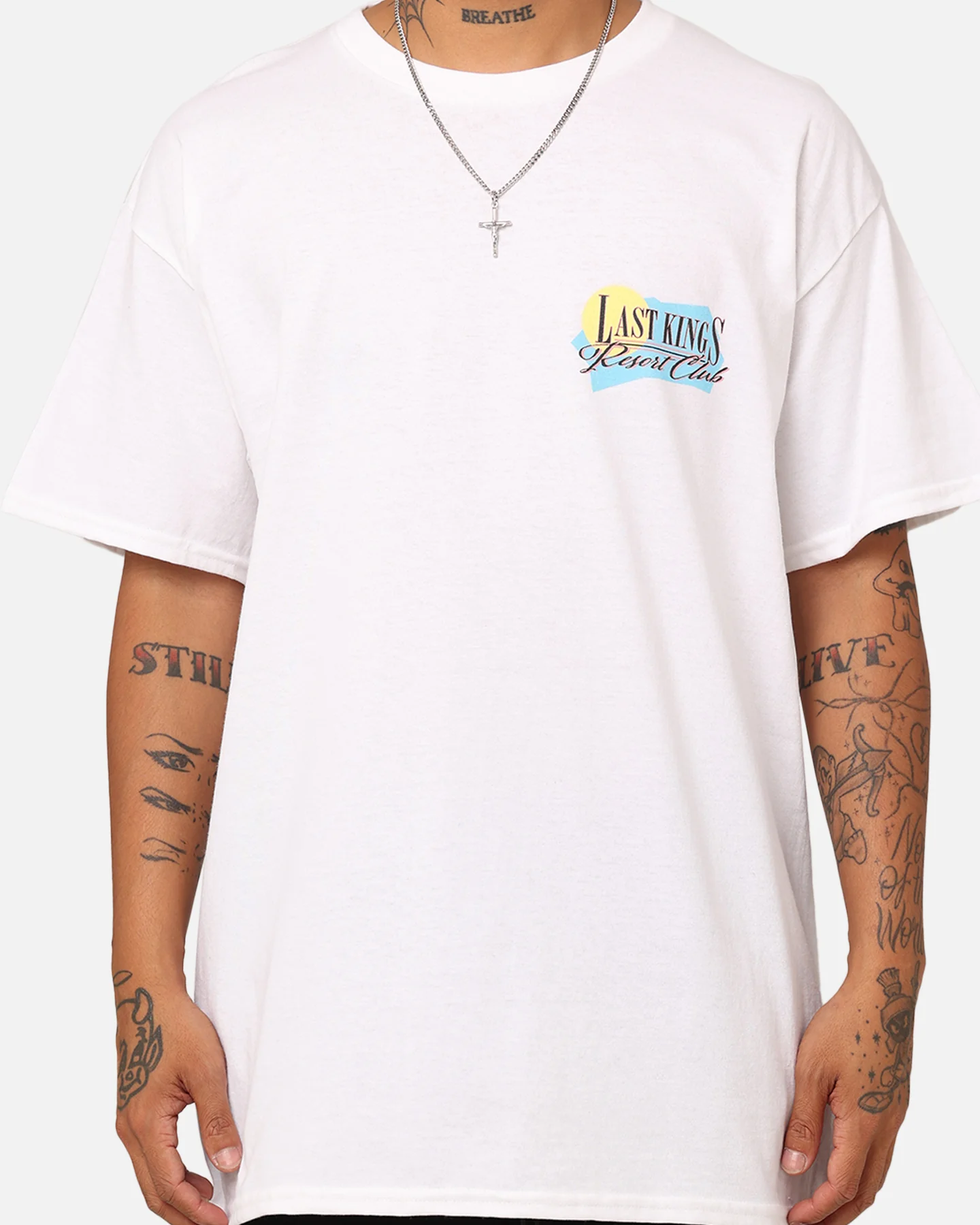 Last Kings Resort Club T-Shirt White - Image 4