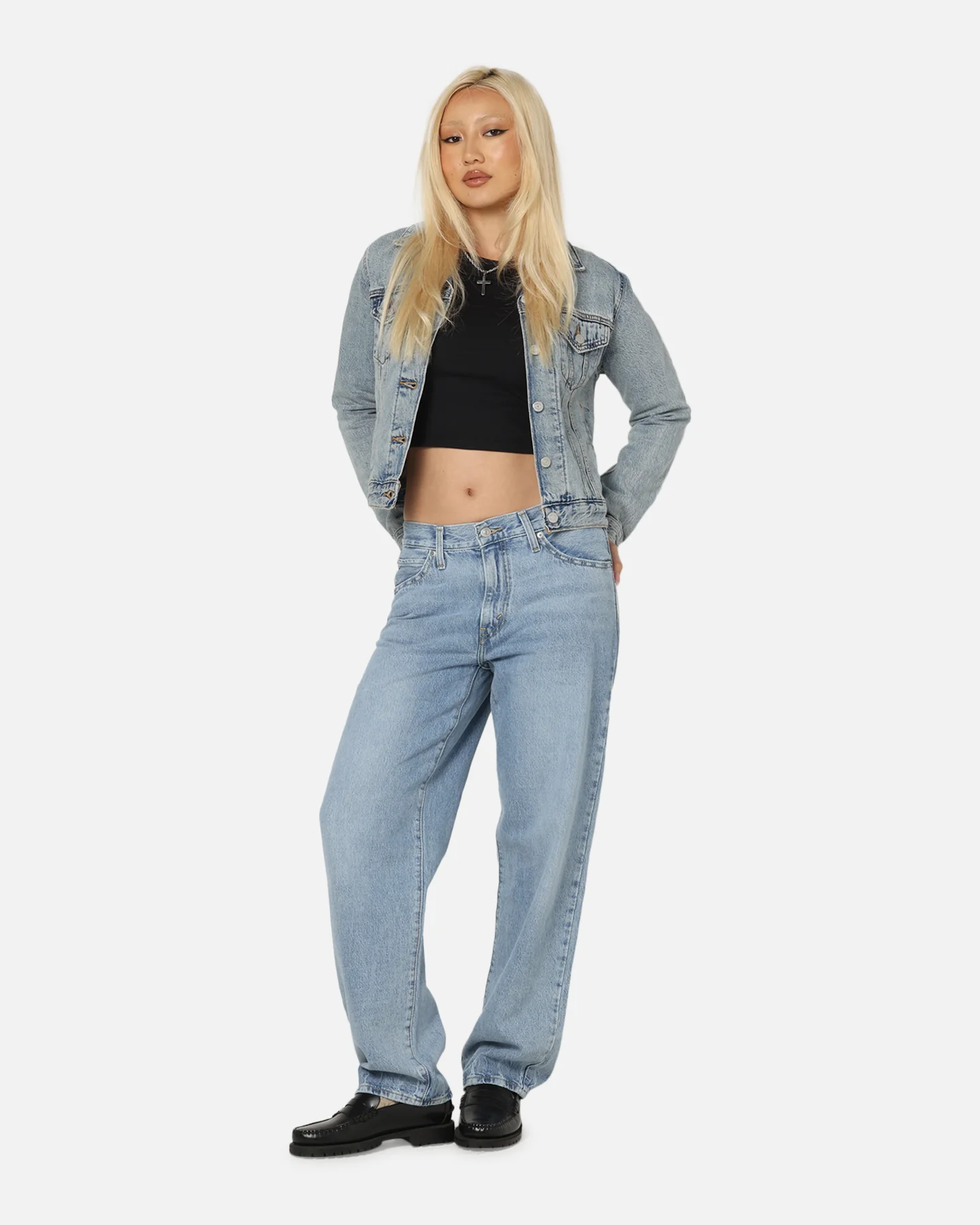 Levi Strauss And Co Women's Original Trucker Jacket Blue - Image 2